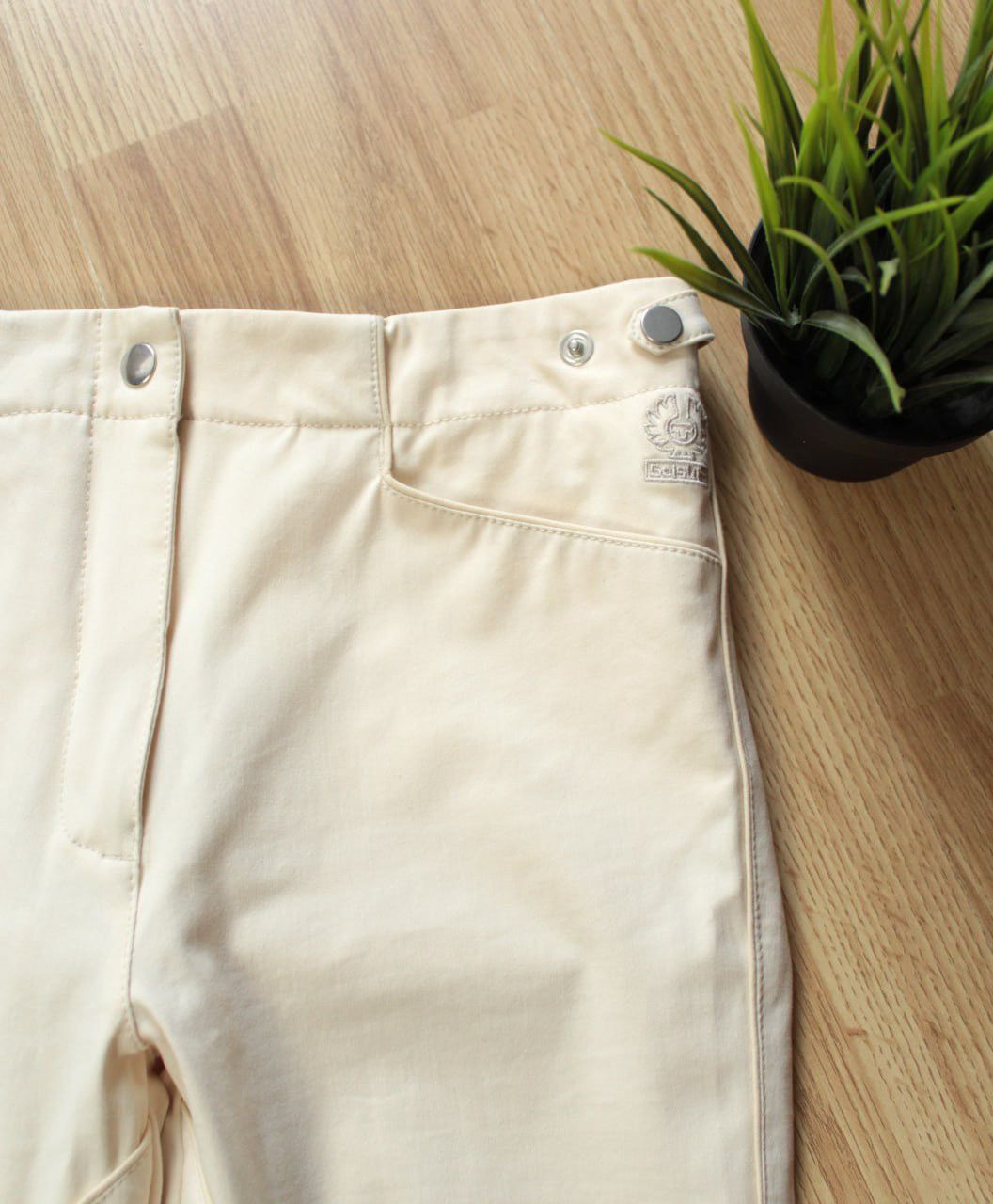 Belstaff × Vintage 🔥 Belstaff Gold Label Cotton Trousers Pants Italy Size 30" / US 8 / IT 44 - 2 Thumbnail