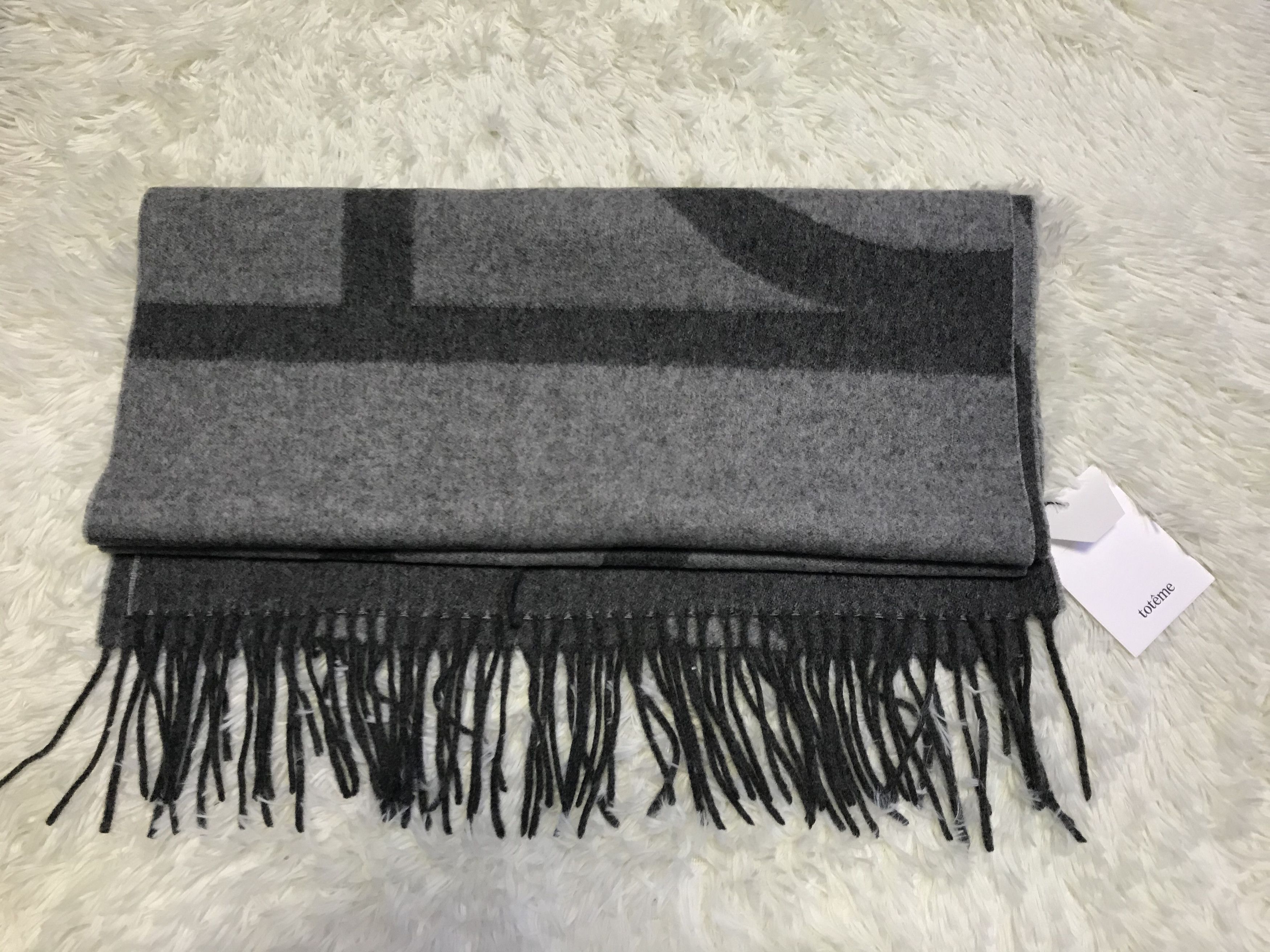 Toteme Toteme Monogram jacquard wool scarf Size ONE SIZE - 7 Thumbnail