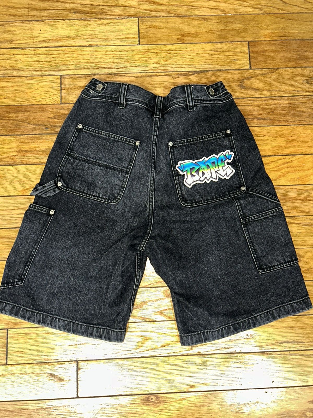 Bape PATCH 2 TONE WASHED WORK SHORTS Size US 32 / EU 48 - 2 Thumbnail