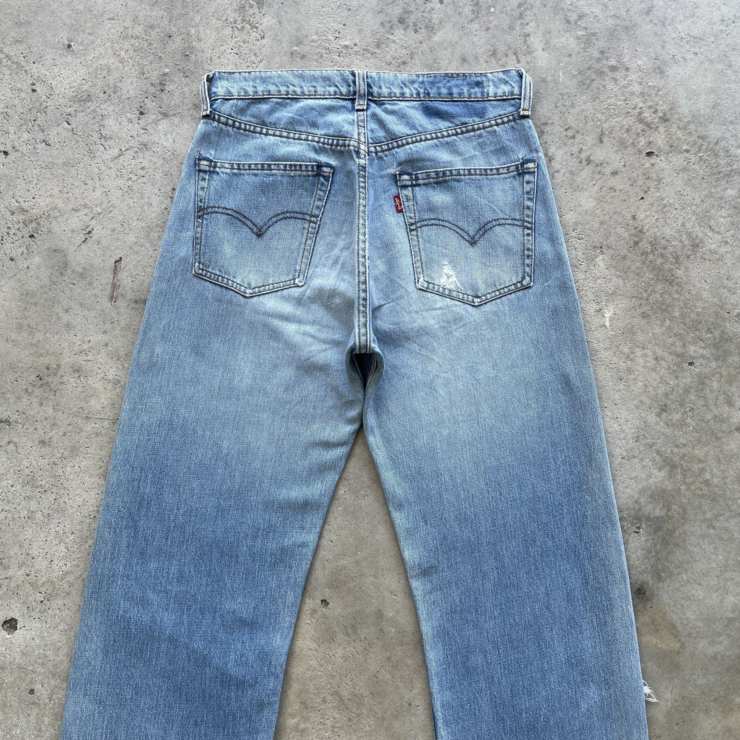 Levi's DISTRESSED VINTAGE LEVI’S DENIM PANTS FADED JEANS W30x31 Size US 30 / EU 46 - 10 Thumbnail