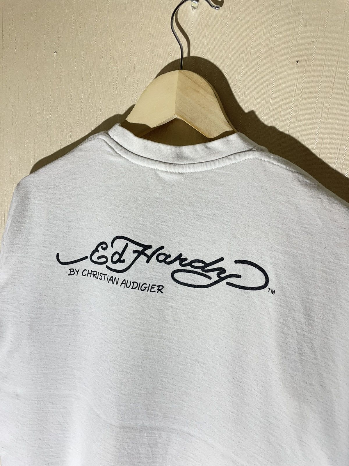 Ed Hardy × Vintage Ed hardy vintage streetwear T shirt 90s Size US XL / EU 56 / 4 - 8 Thumbnail