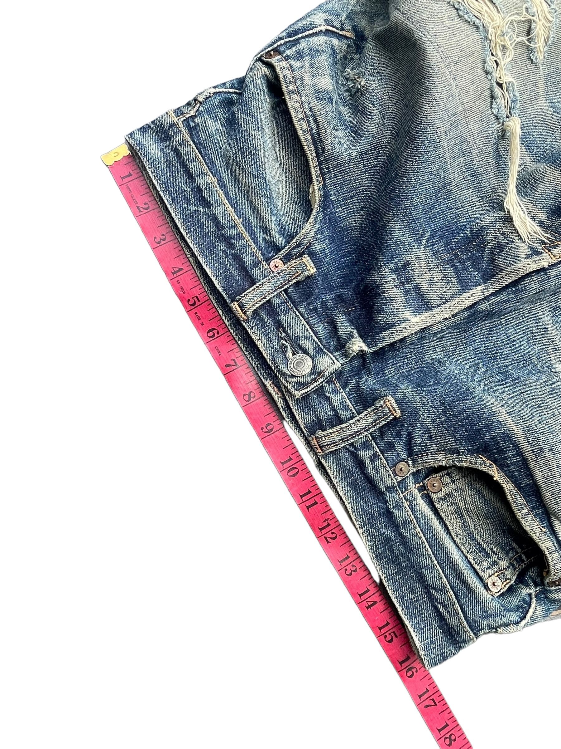 Denime Vintage Denime Orizzonti Selvedge Distresed Denim Size US 32 / EU 48 - 6 Thumbnail