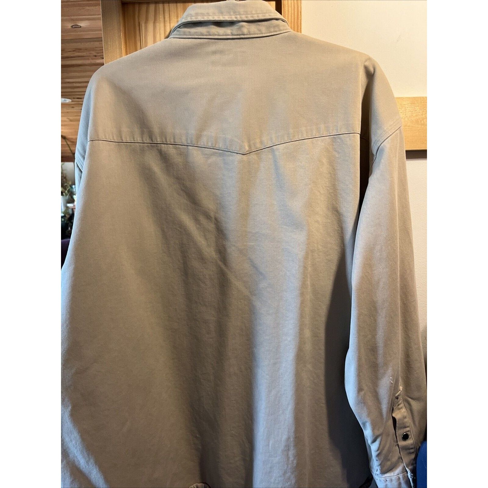 Carhartt Carhartt Shirt Jacket Men’s XXL Khaki Canvas Cotton STAINS Size US XXL / EU 58 / 5 - 12 Thumbnail