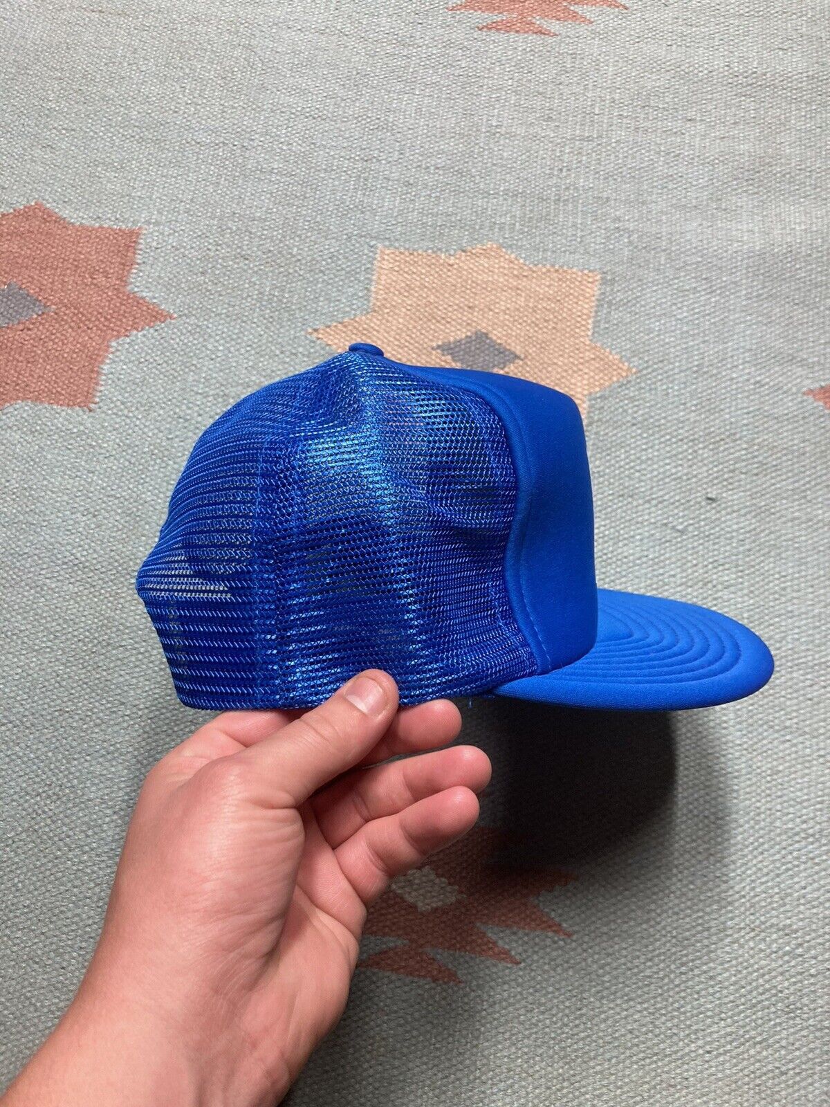 Vintage VTG trucker hat mesh cap NBD logo SnapBack blue adjustable Size ONE SIZE - 8 Thumbnail