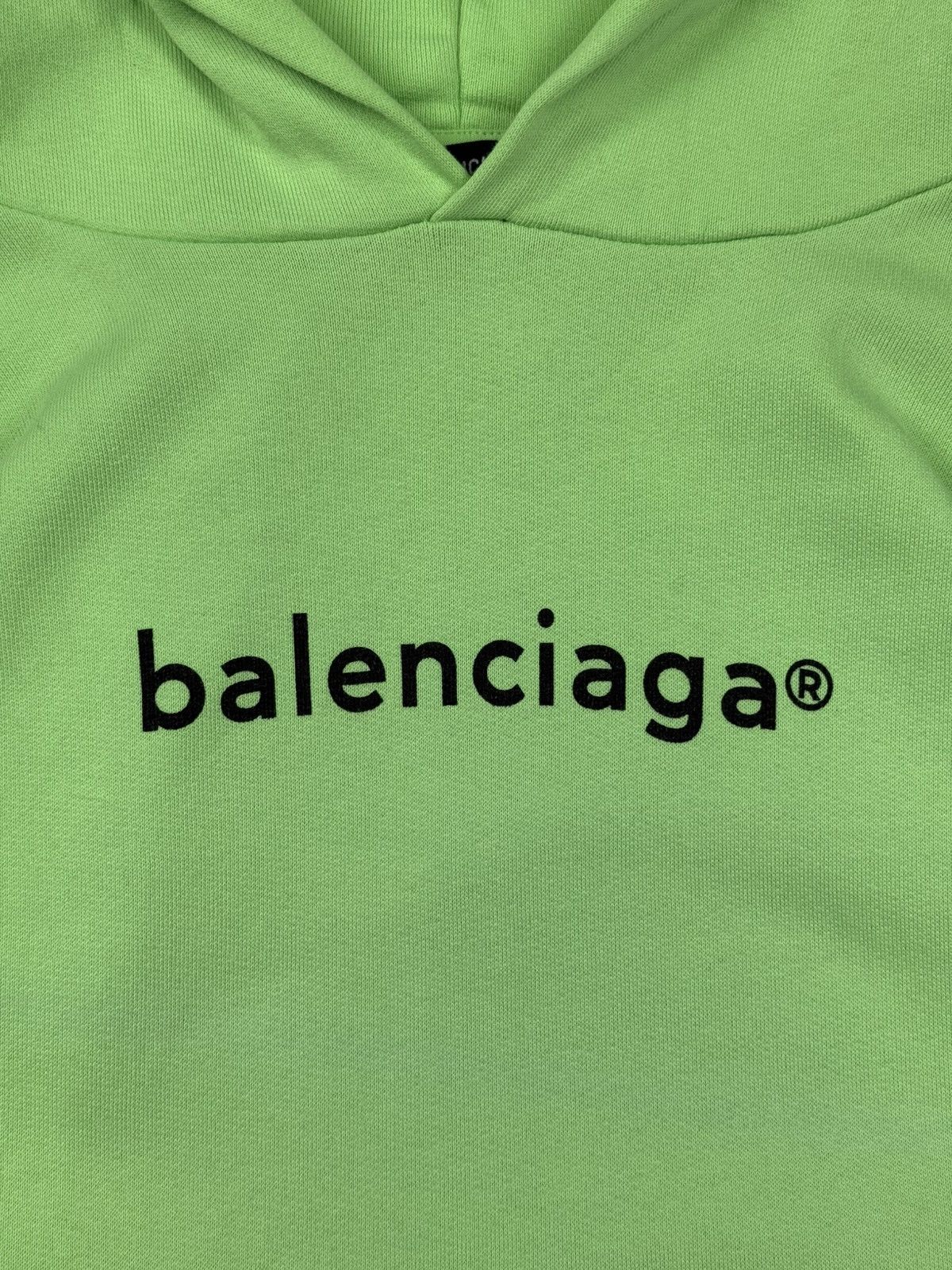 Balenciaga Balenciaga Kids Acid Green Hoodie Size 10 Size XS / US 0-2 / IT 36-38 - 7 Thumbnail