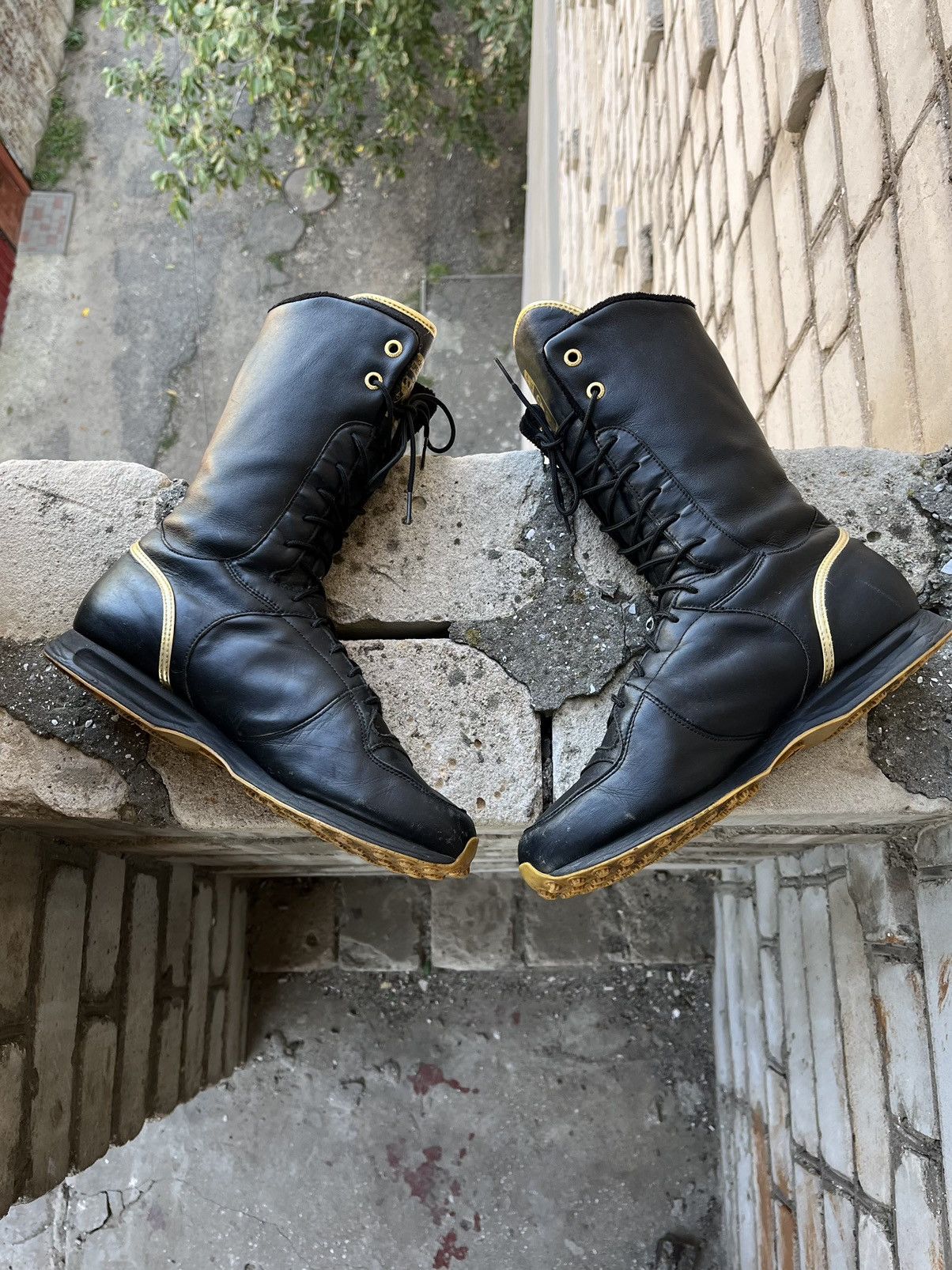 Vintage High Leather Boots Rare Adidas Respect M.E. Missy Elliot Size US 10 / EU 43 - 3 Thumbnail