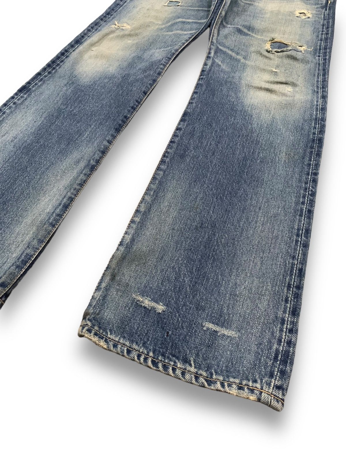 Hysteric Glamour Vintage Hysteric Glamour Selvedge Studded Distressed Jeans Size US 31 - 13 Thumbnail