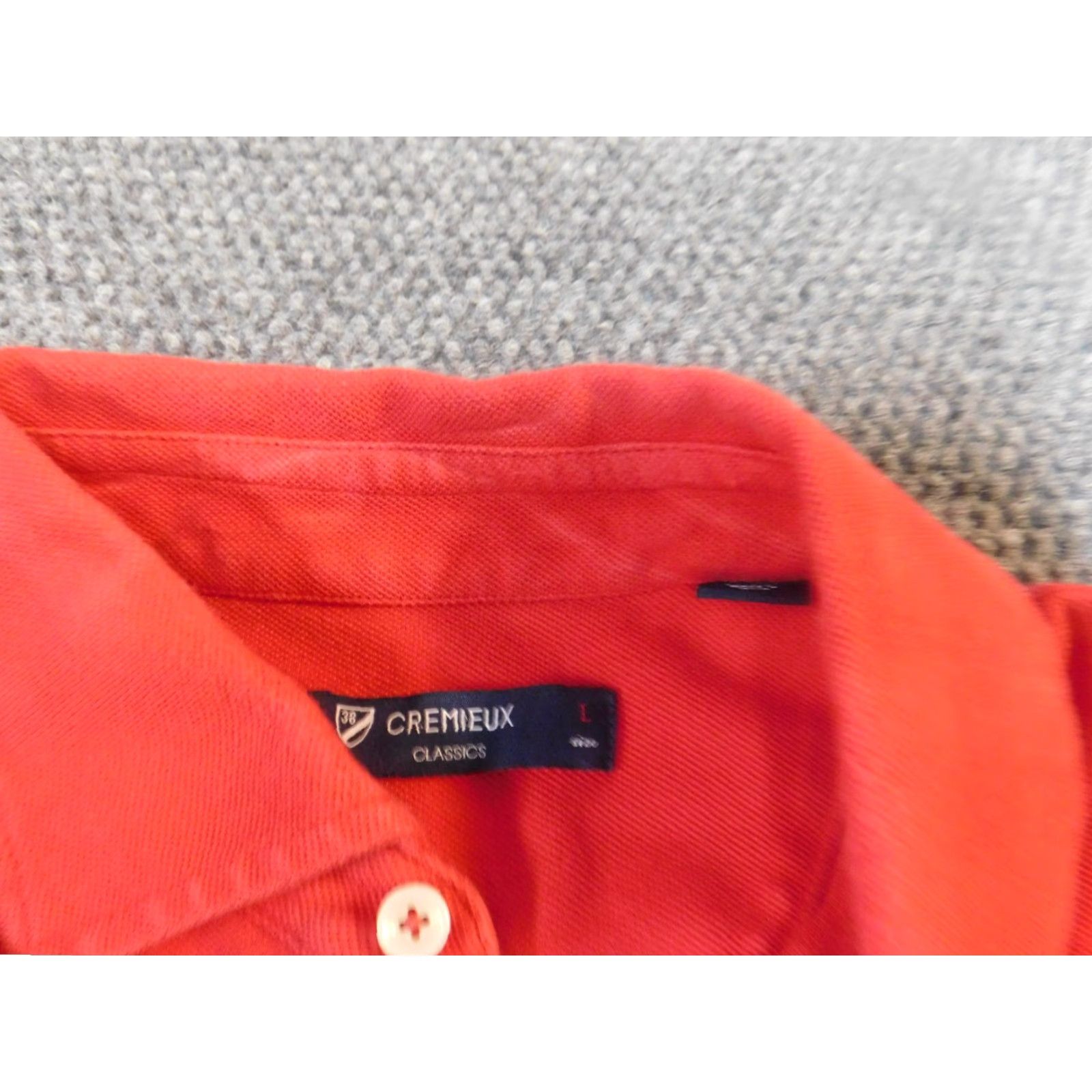 Cremieux Cremieux Polo Shirt Mens Large Red Classic Collared Short Sleeve Golf Breathable 100% Cotton Logo Size US L / EU 52-54 / 3 - 5 Thumbnail