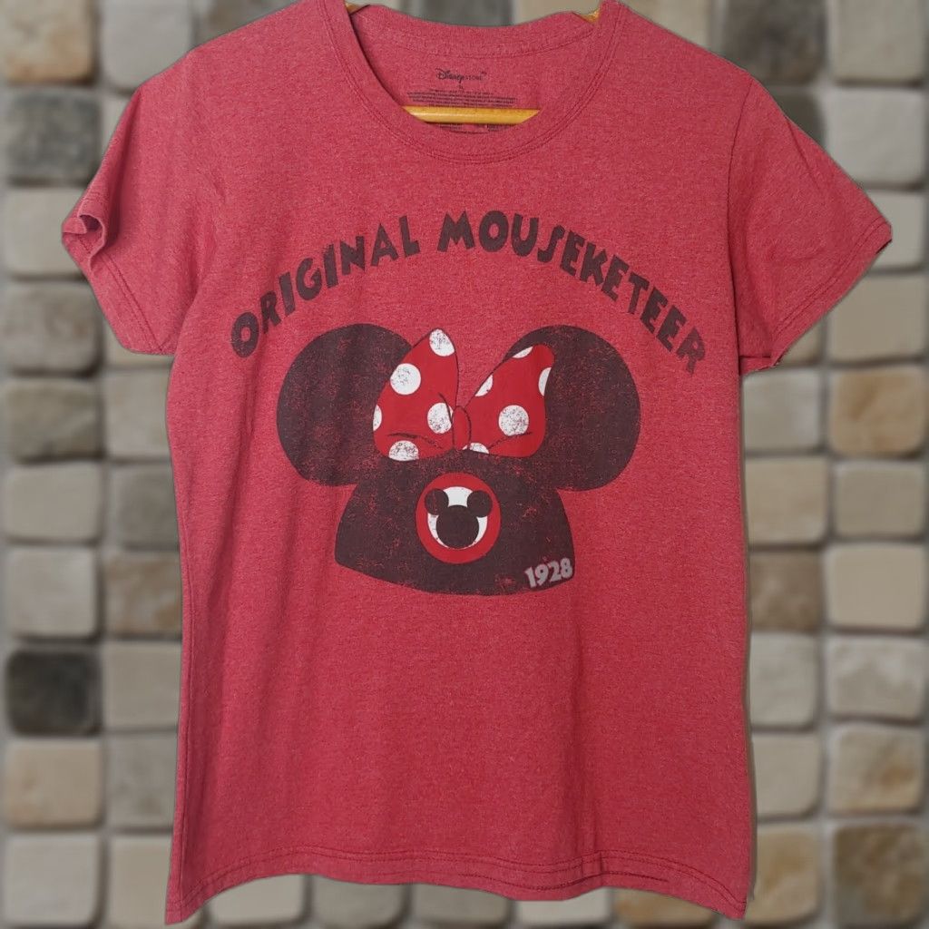 Disney Disney Store Minnie Mouse Mouseketeer Mouseketeers T Shirt XL Red Organic Womens Size XL / US 12-14 / IT 48-50 - 1 Thumbnail