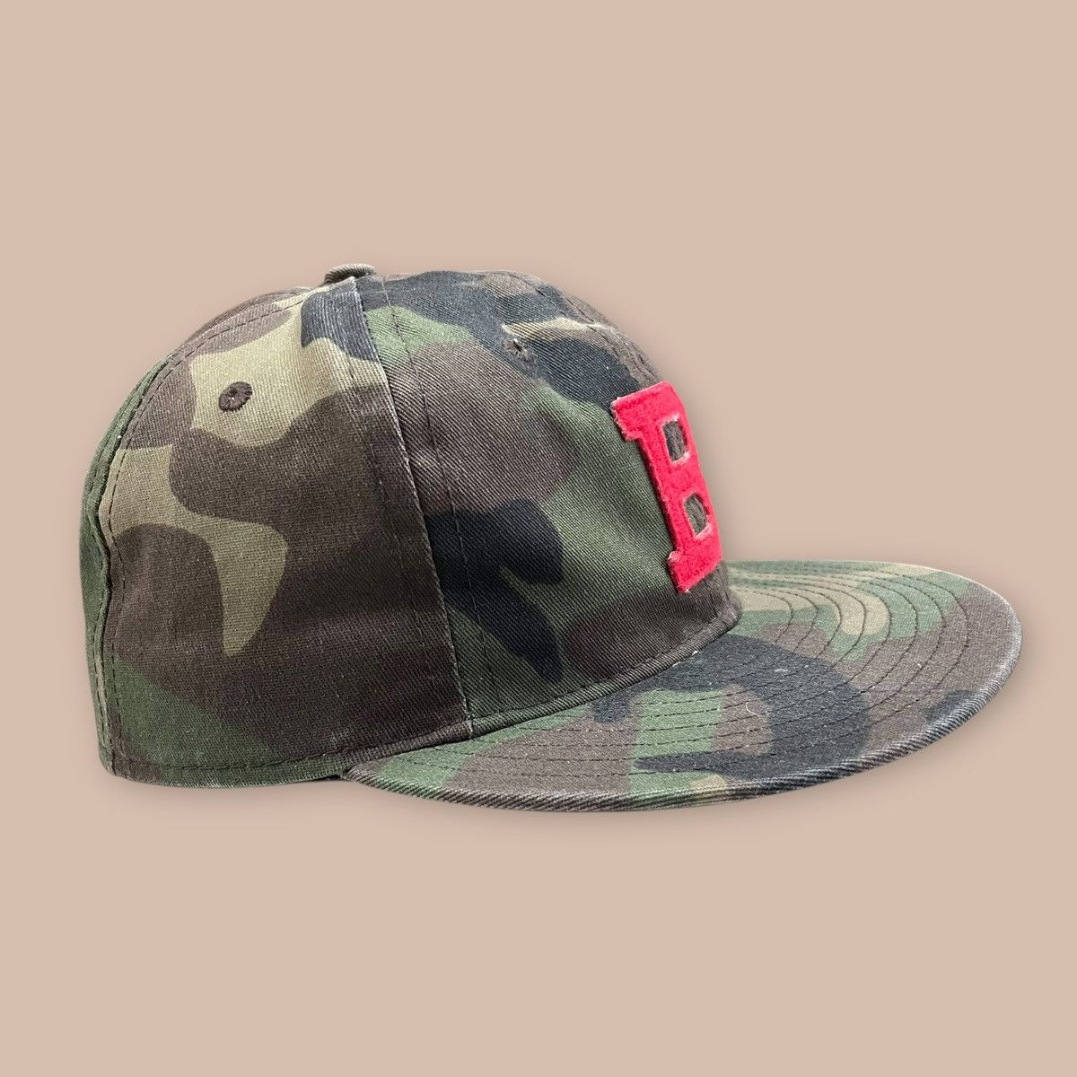 Ebbets Field Flannels Ebbets Field Flannels "B" Camo Fitted Cap Size ONE SIZE - 6 Thumbnail