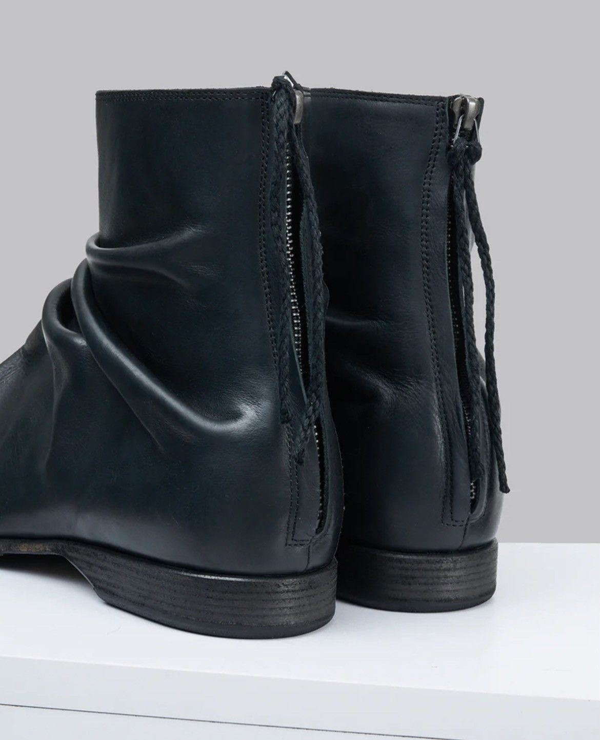 Yohji Yamamoto CROPPED CREASE BOOTS Size US 9 / EU 42 - 7 Thumbnail