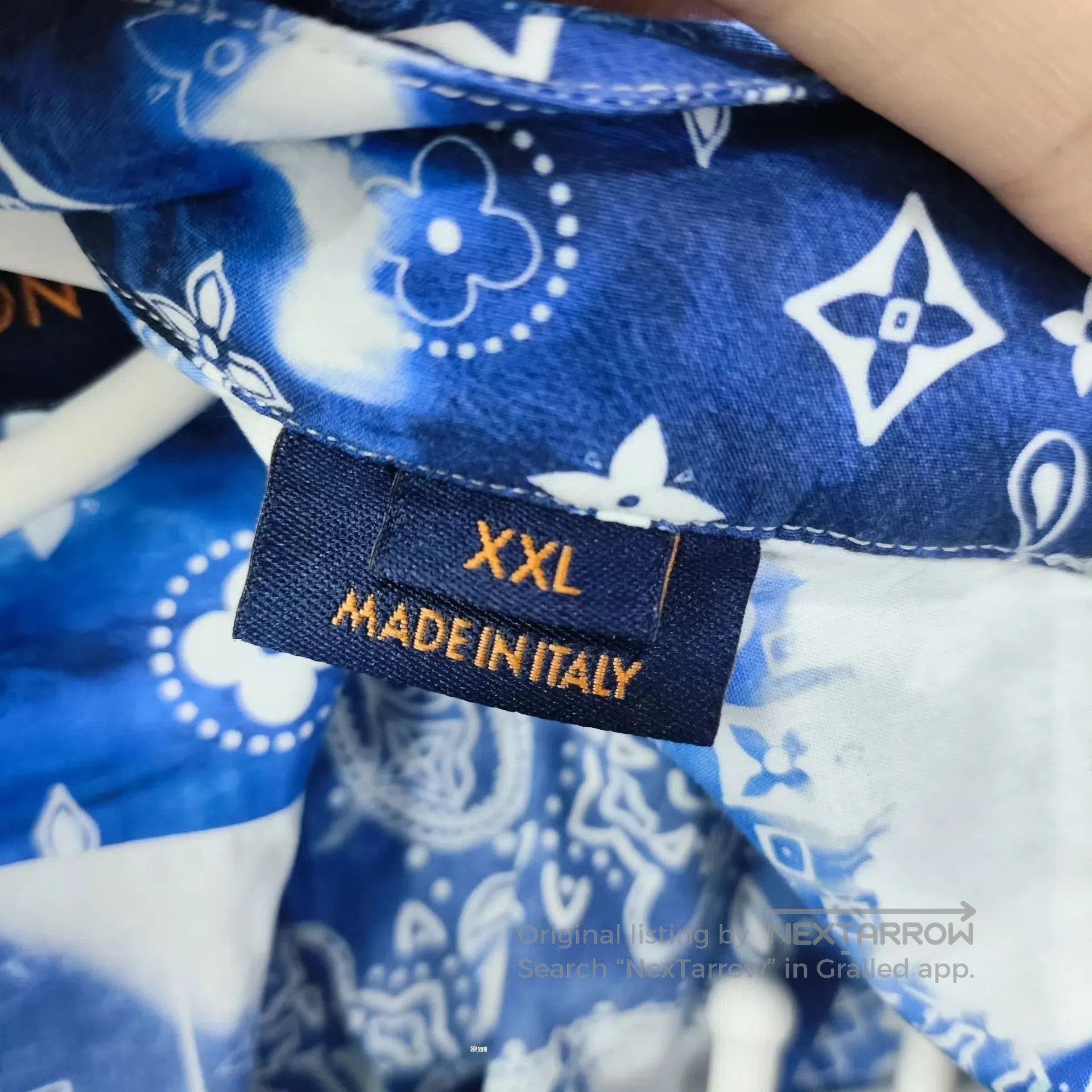 Louis Vuitton Blue Printed Short Sleeve Button. Size US XXL / EU 58 / 5 - 4 Thumbnail