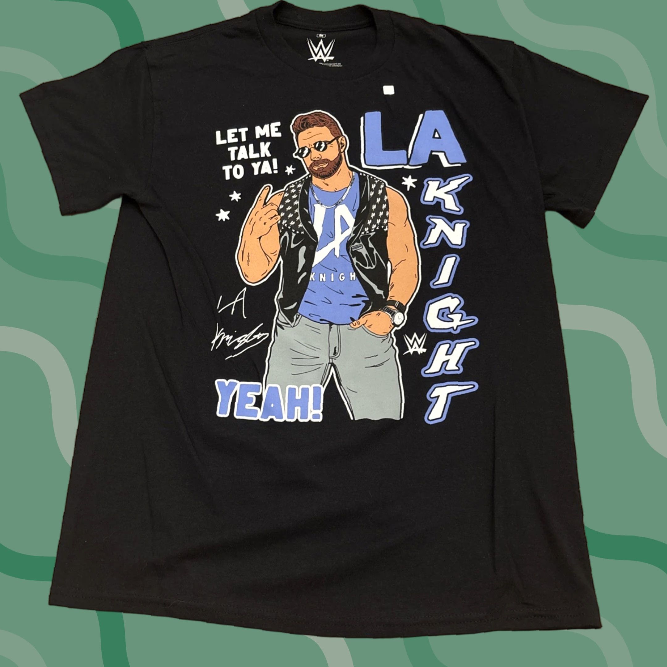 Vintage VINTAGE? (no) WWE Let Me Talk To Ya! LA Knight T-Shirt Men’s M Black Wrestling Shirt Size M Size US M / EU 48-50 / 2 - 1 Thumbnail