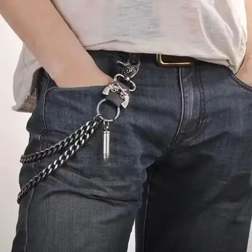 Addaptation Japan Stainless Steel Silver Bullet Key Chains Size ONE SIZE - 2 Thumbnail