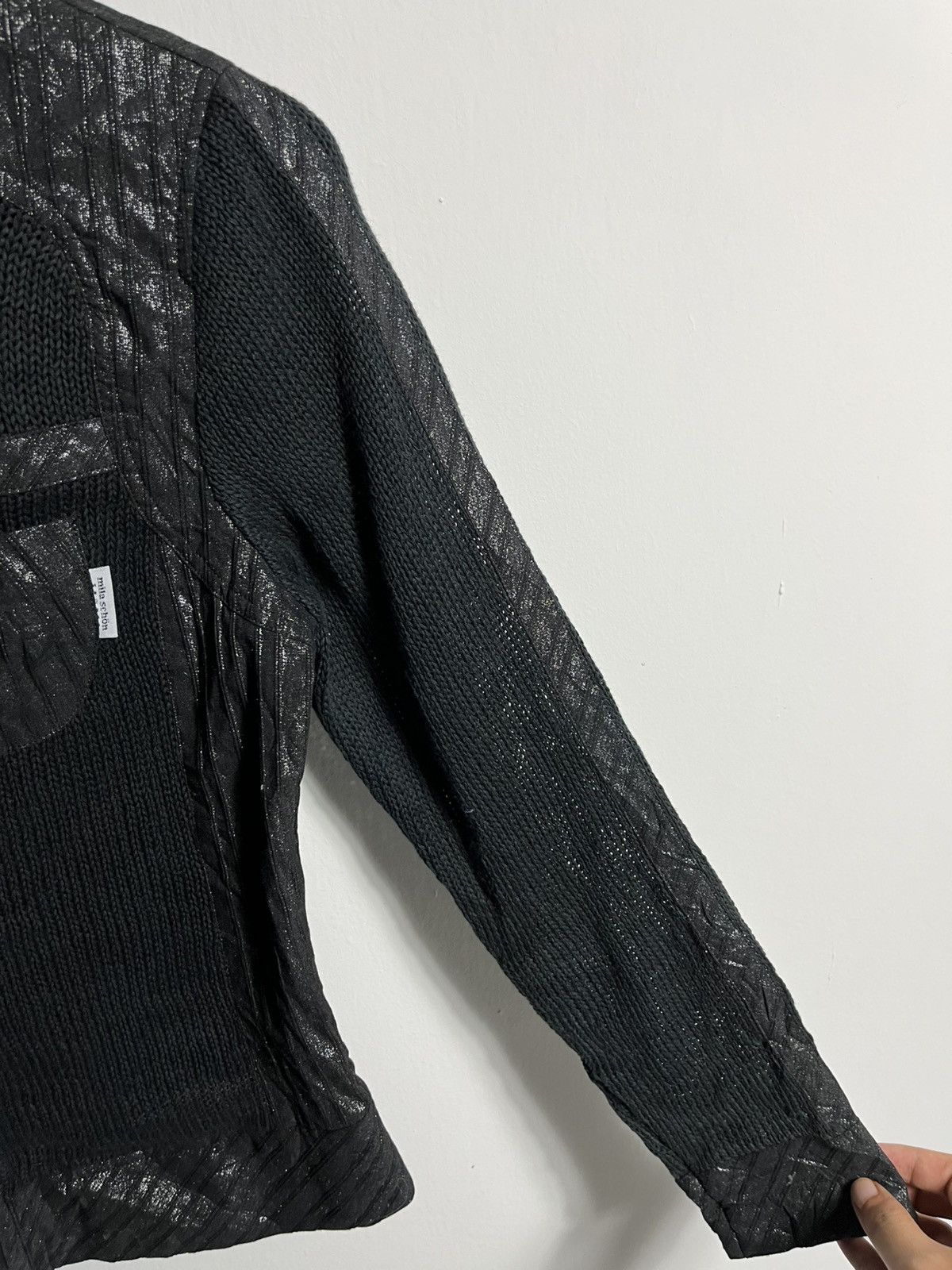 If Six Was Nine Mila Schon Knitted Mesh Jacket Size L / US 10 / IT 46 - 7 Thumbnail