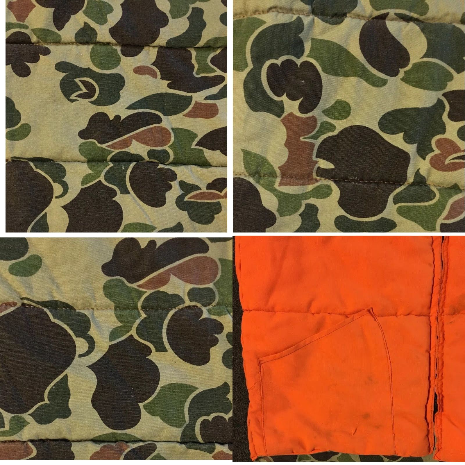 Vintage Vtg 80s Himalayan Faded Distress Camo Puffer Vest S M Army Military Biker Skate Grunge 90s Size US S / EU 44-46 / 1 - 8 Thumbnail