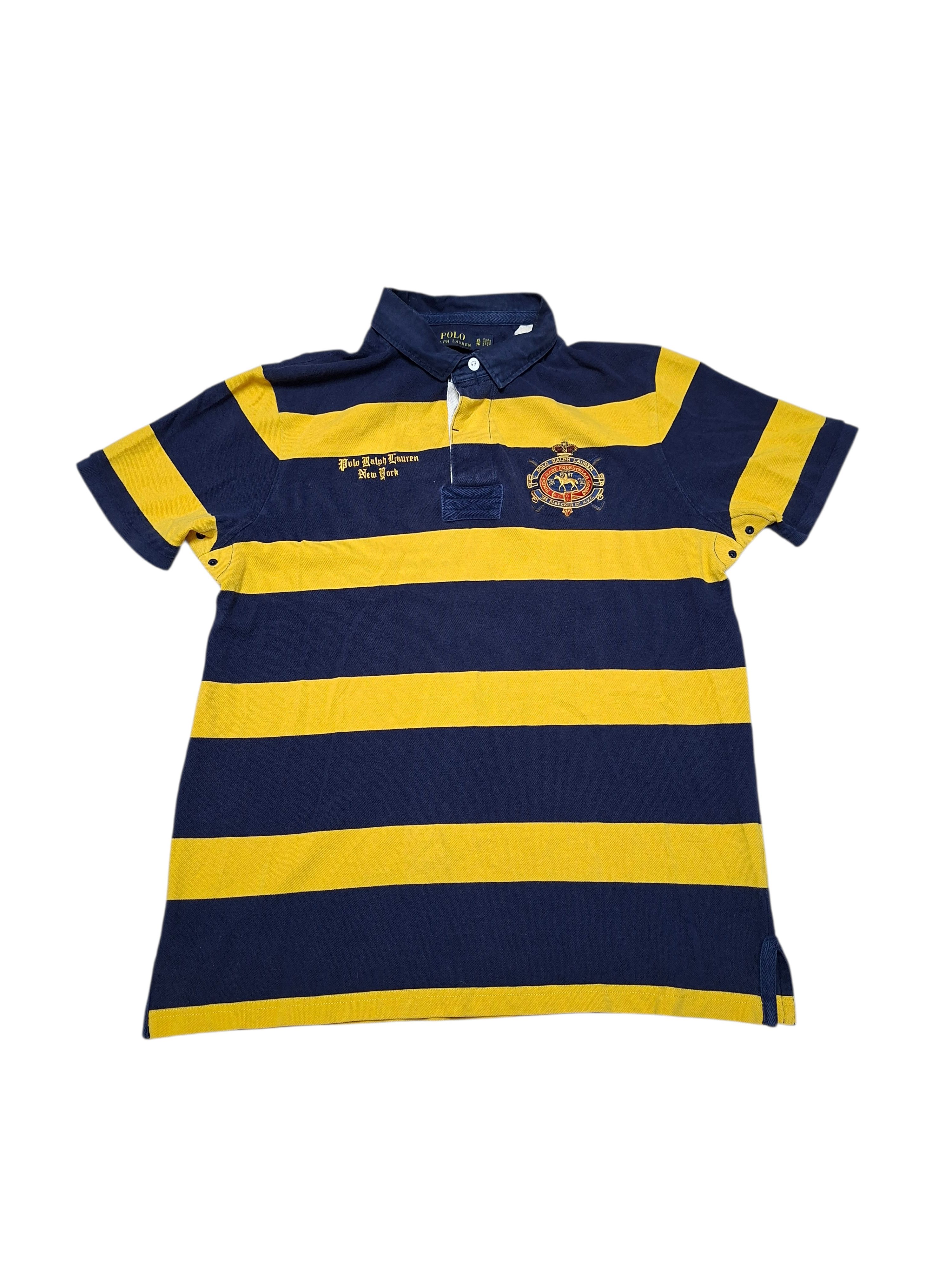 Polo Ralph Lauren POLO RALPH LAUREN VINTAGE LUXURY STRIPED POLO SHIRT Size US XL / EU 56 / 4 - 1 Thumbnail