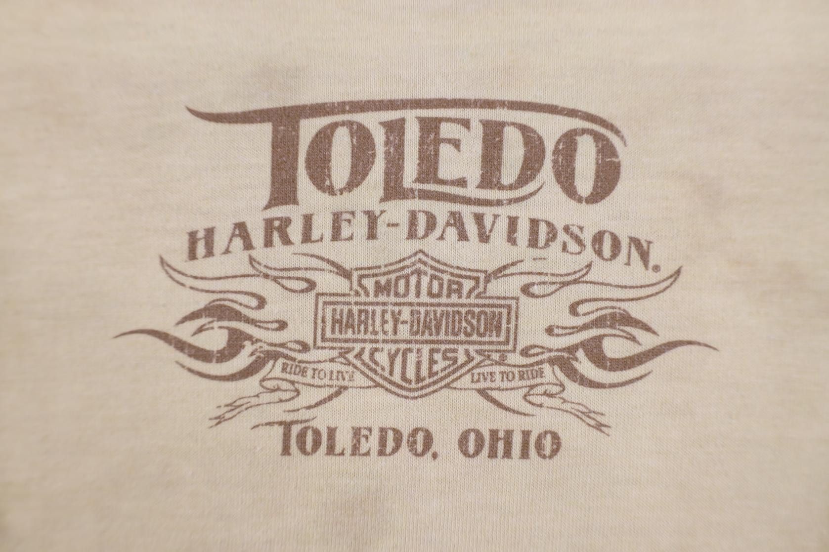 Harley Davidson Vintage Y2K Harley Davidson Flames All Over Print T-Shirt Size M / US 6-8 / IT 42-44 - 10 Thumbnail