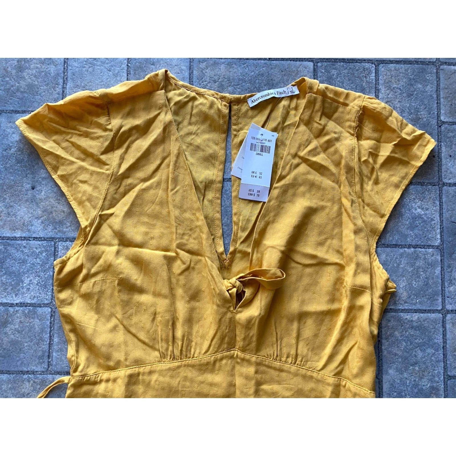 Abercrombie & Fitch Abercrombie & Fitch Women's Yellow Sleeveless Dress Top S Dress Sleeveless Women Small/Yellow See Photos Size S / US 4 / IT 40 - 5 Thumbnail