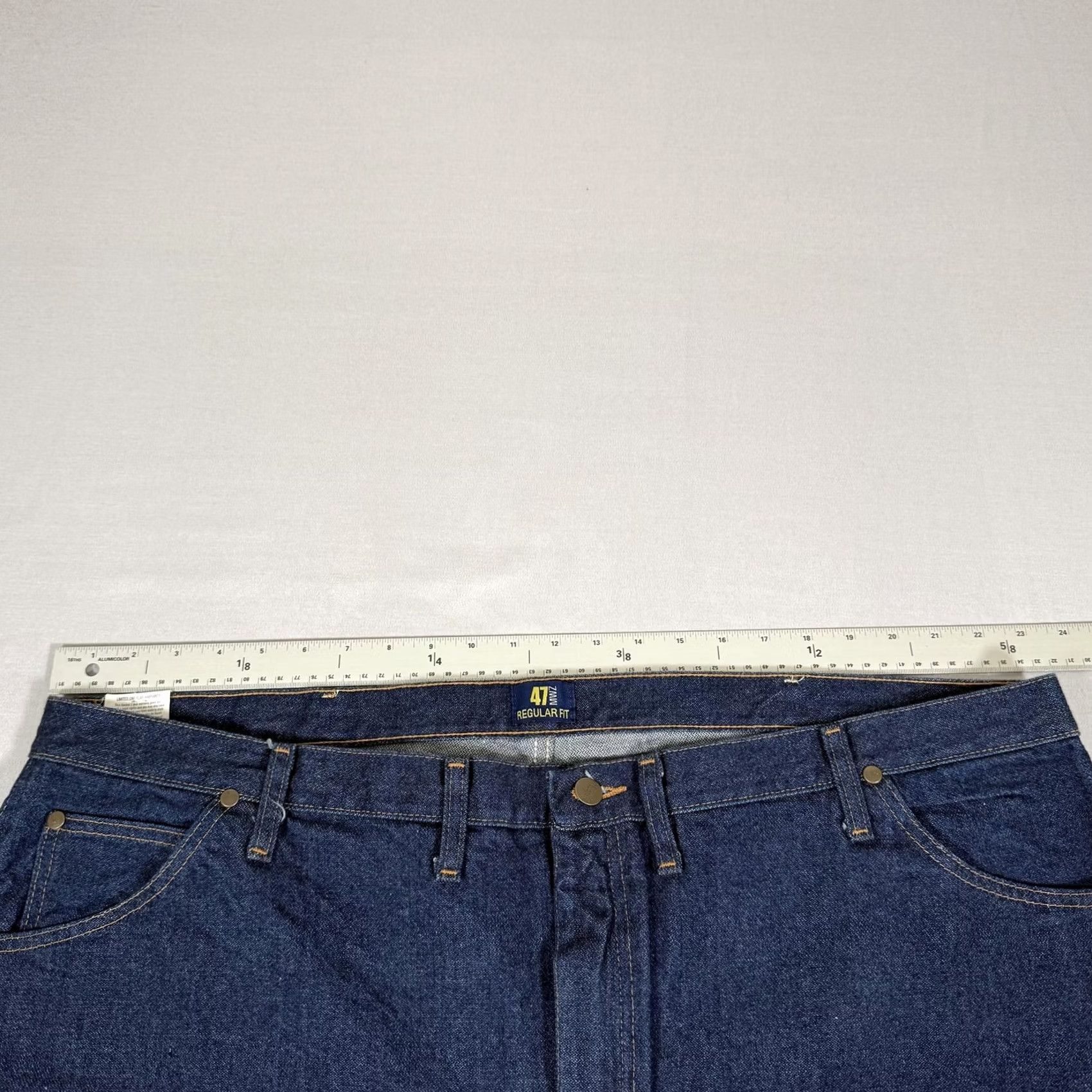 Wrangler Wrangler Jeans Mens 48x32 Blue 47MWZ Straight Fit Denim Pants Western Cowboy Cut Jeans Size US 32 / EU 48 - 6 Thumbnail