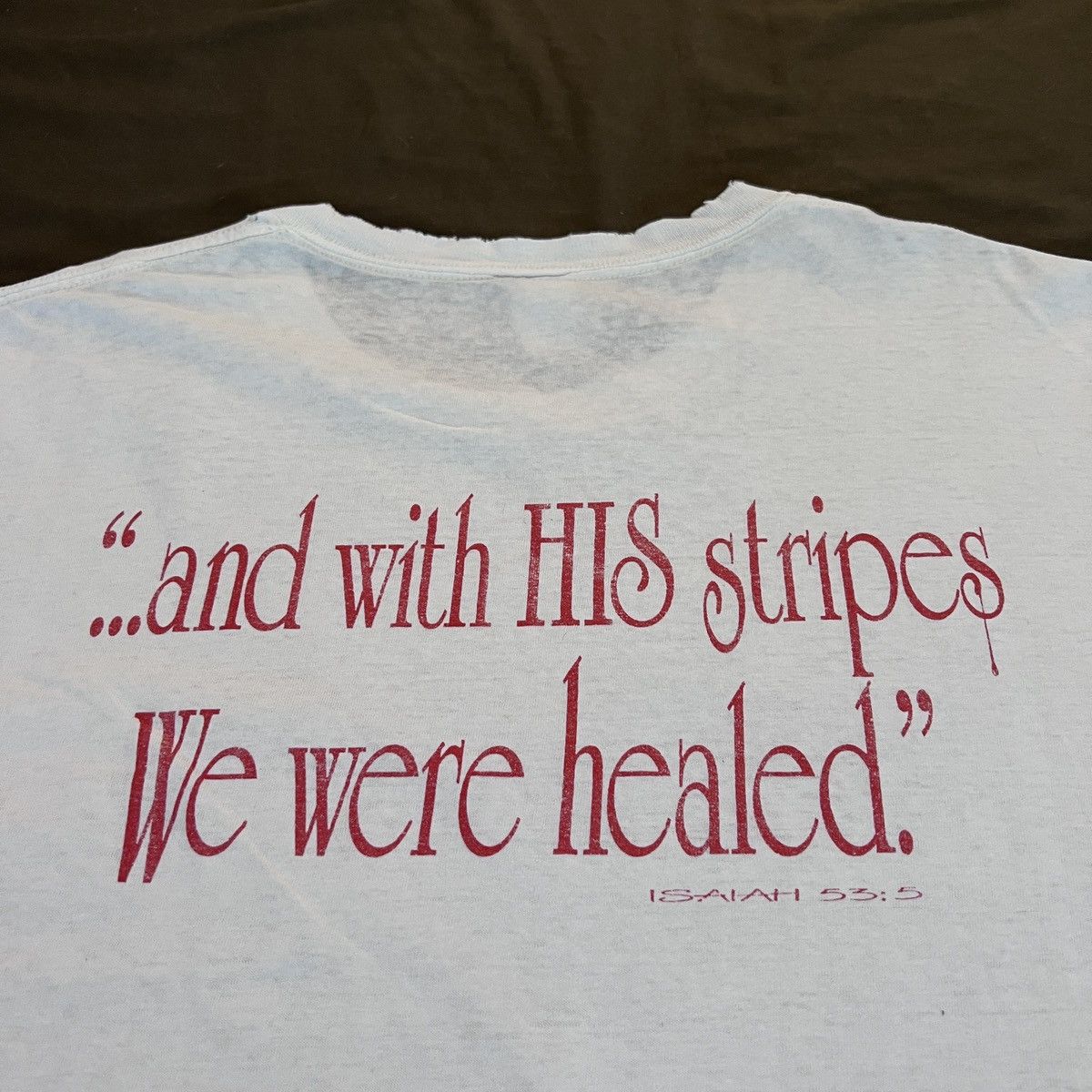 Vintage Vintage 90s Before You Turn Your Back On Jesus Tee XL Faded Size US XL / EU 56 / 4 - 15 Thumbnail