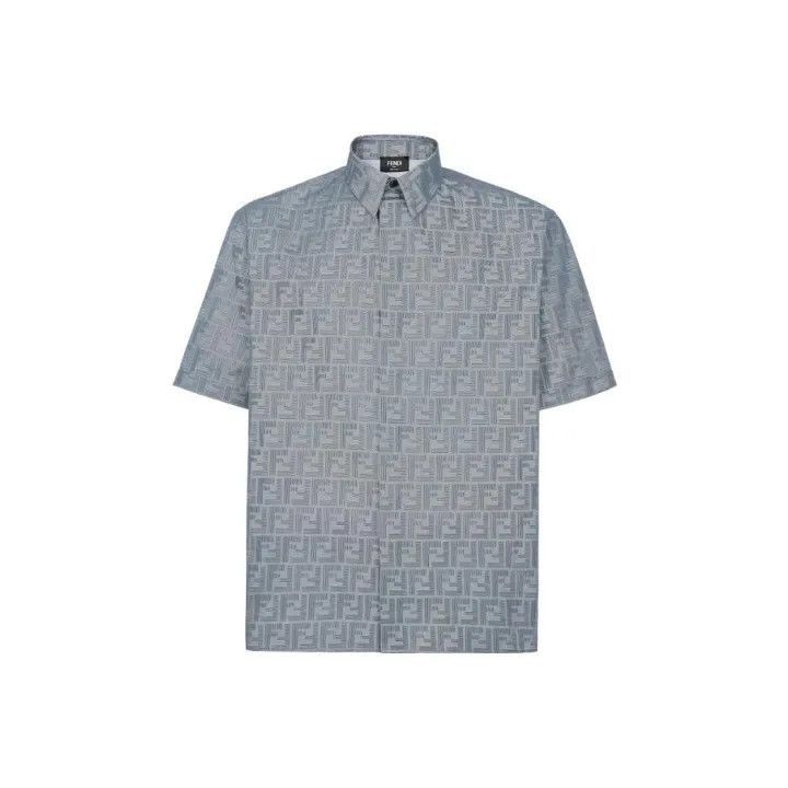 Fendi Fendi FW23 Printed Button-Up Shirt for Men -2507 Size US M / EU 48-50 / 2 - 1 Thumbnail