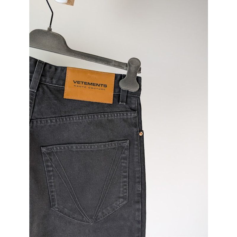 Vetements o1rshd1 Baggy Denim Shorts in Black Size US 30 / EU 46 - 15 Thumbnail