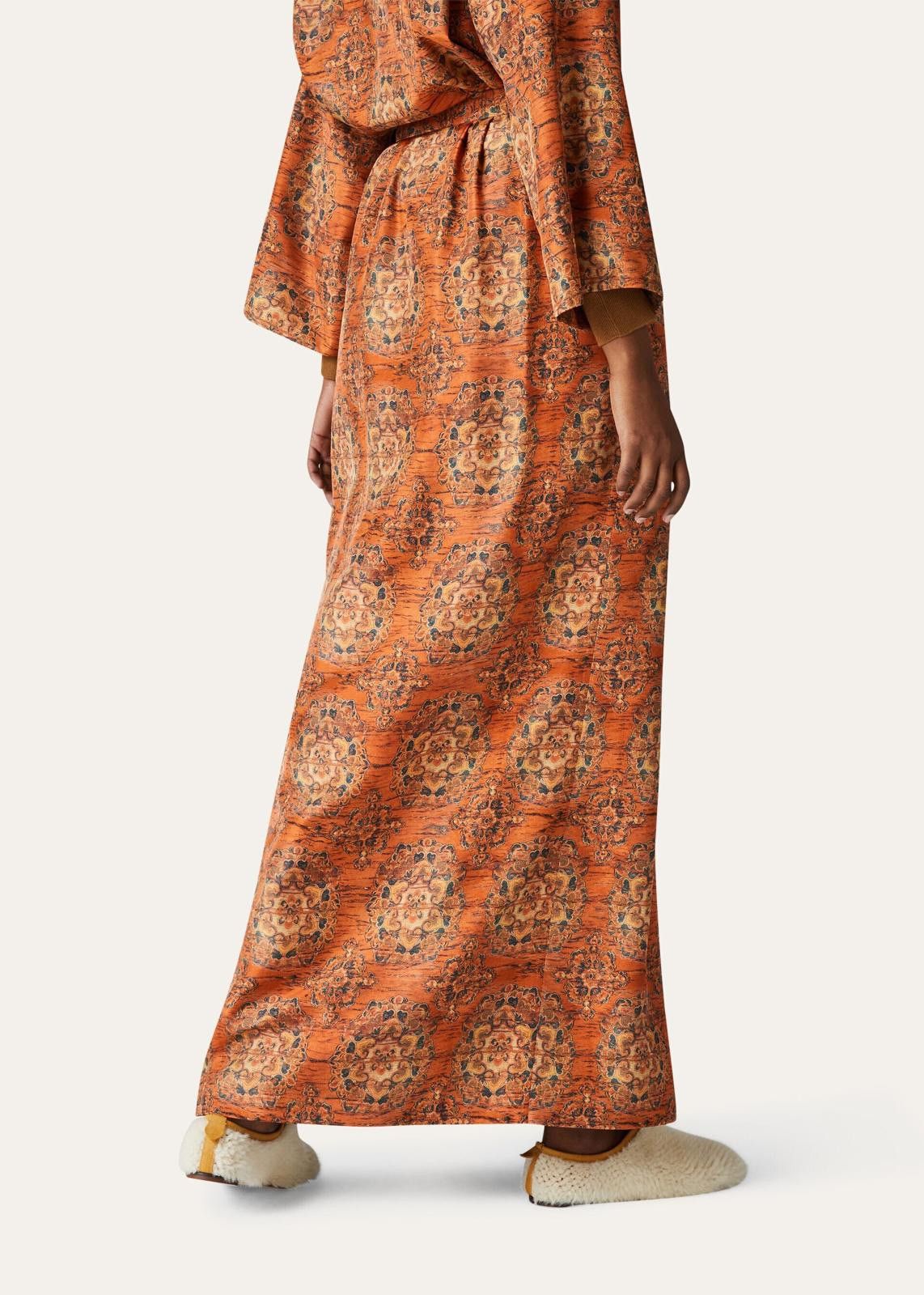 Loro Piana o1srvl11e1224 Rosette Silk Athina Skirt in Multicolor Size 30" / US 8 / IT 44 - 4 Thumbnail