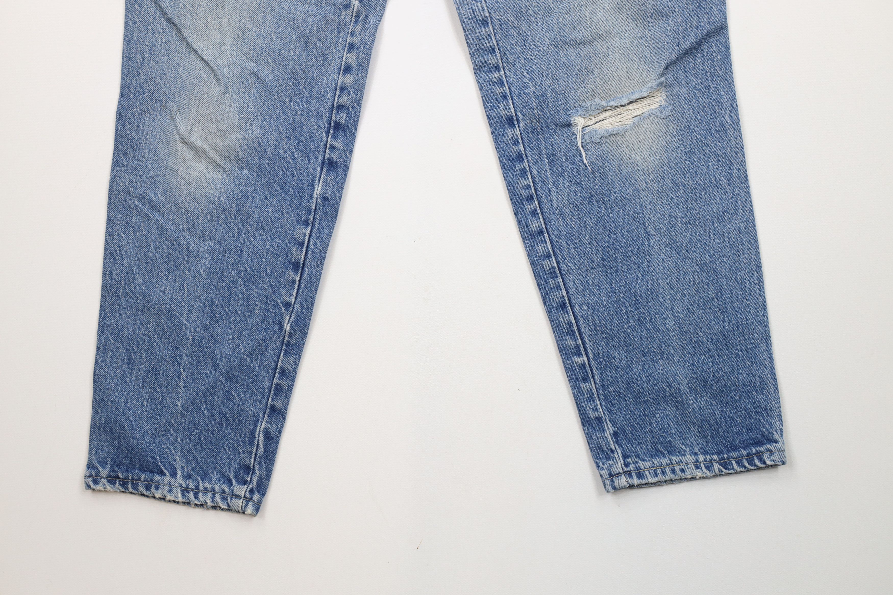 Vintage Vintage 90s Streetwear Tapered Leg Denim Jeans USA Size 34" / US 12 / IT 48 - 4 Thumbnail