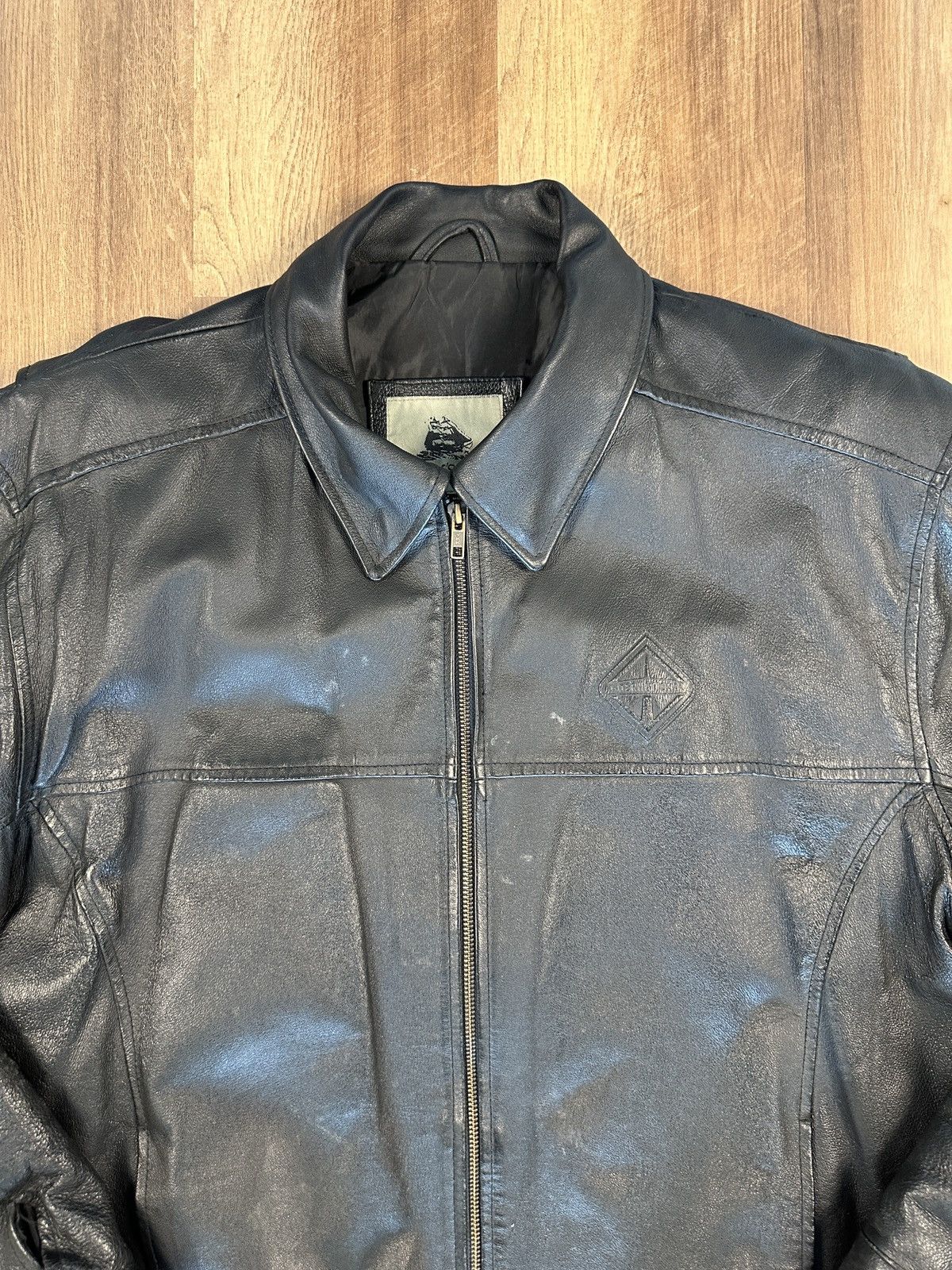 Vintage Burk’s Bay Genuine Leather Napa Jacket Motorcycle Jacket XXL Size US XXL / EU 58 / 5 - 4 Thumbnail