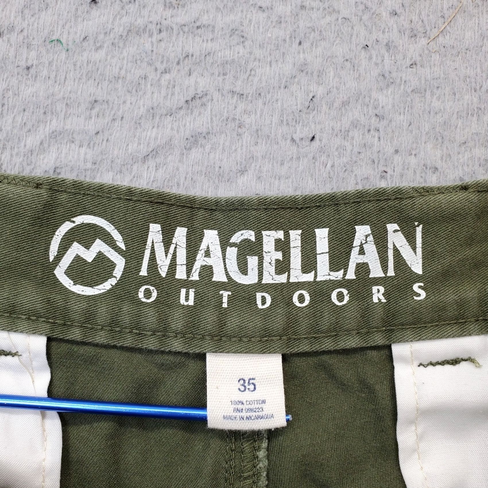 Vintage Magellan Outdoor Shorts Womens Size 35 Green Slash Pockets Belt Loops Fish Gear Size 24" / US 00 / IT 34 - 6 Thumbnail