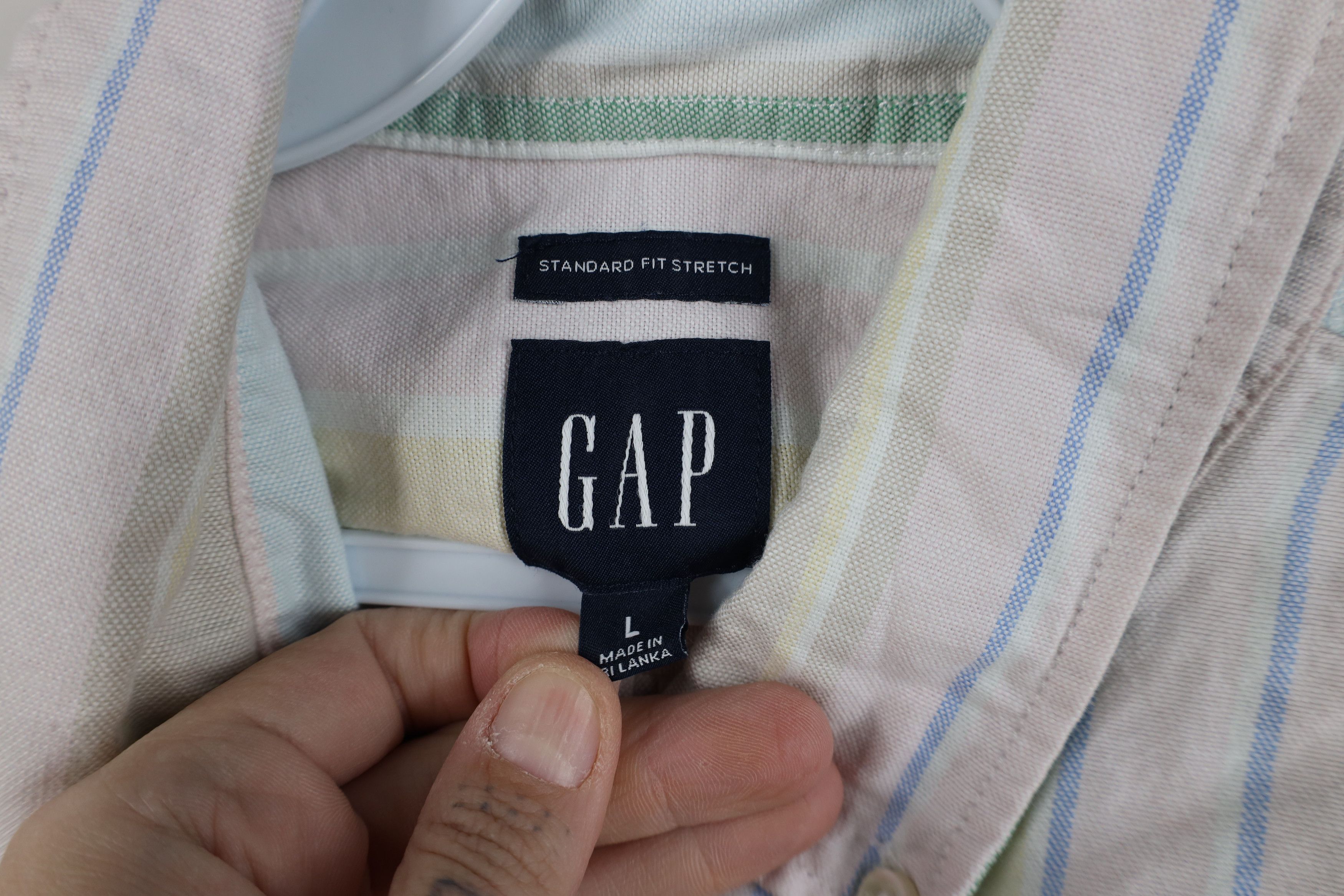 Gap Vintage Gap Striped Collared Oxford Button Down Shirt Size US L / EU 52-54 / 3 - 8 Thumbnail