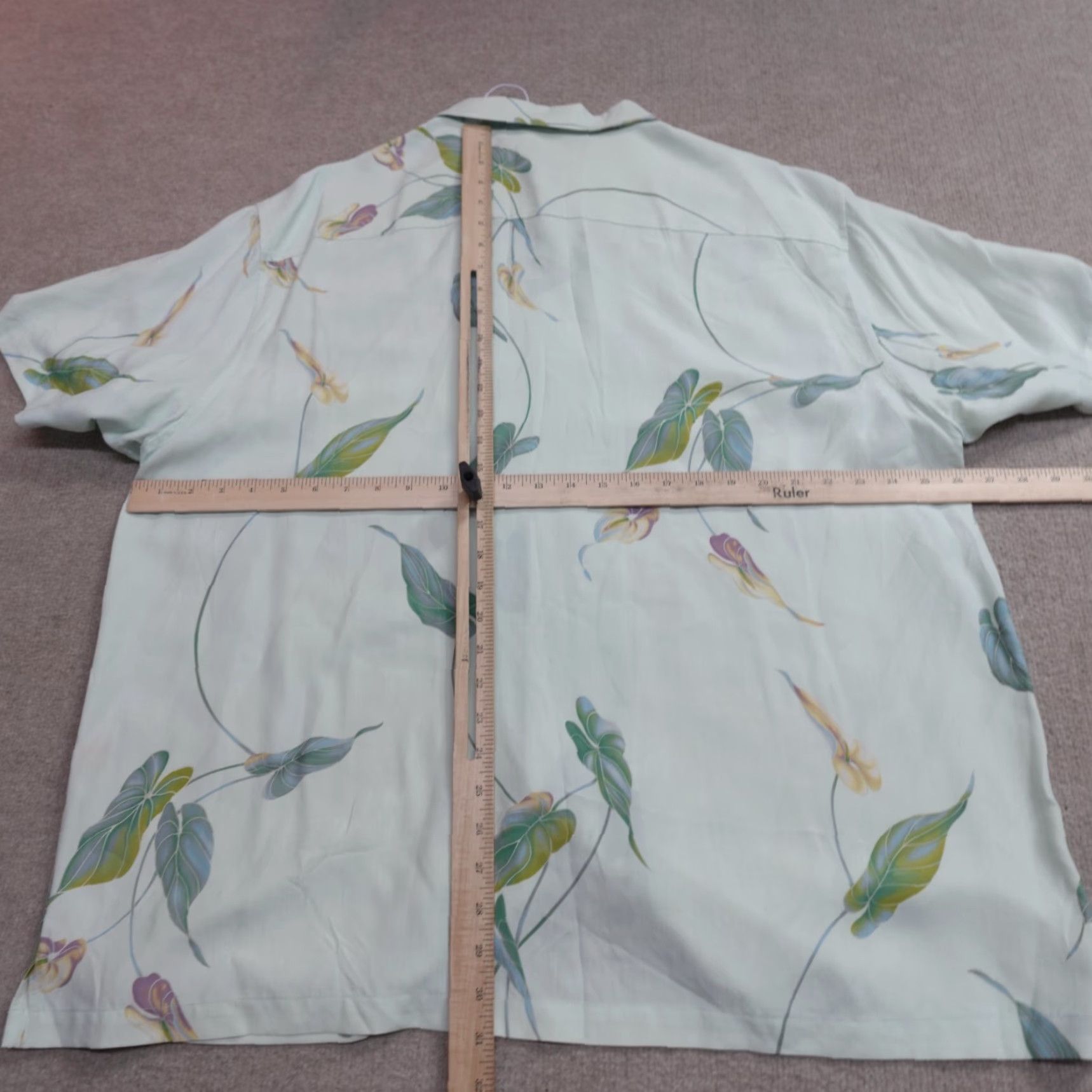 Tori Richard Tori Richard Shirt 2XL Blue Floral Silk Blend Button-Up Short Sleeve Hawaiian USA Mens Size US XXL / EU 58 / 5 - 5 Thumbnail