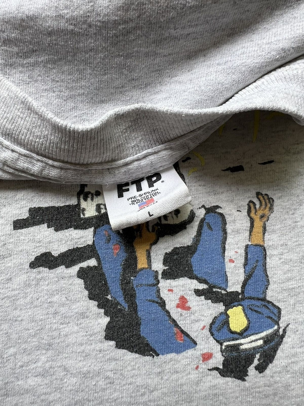 Fuck The Population FTP Neighborhood Hero Tee Shirt Skate Hook-Ups Birdhouse Size US L / EU 52-54 / 3 - 5 Thumbnail