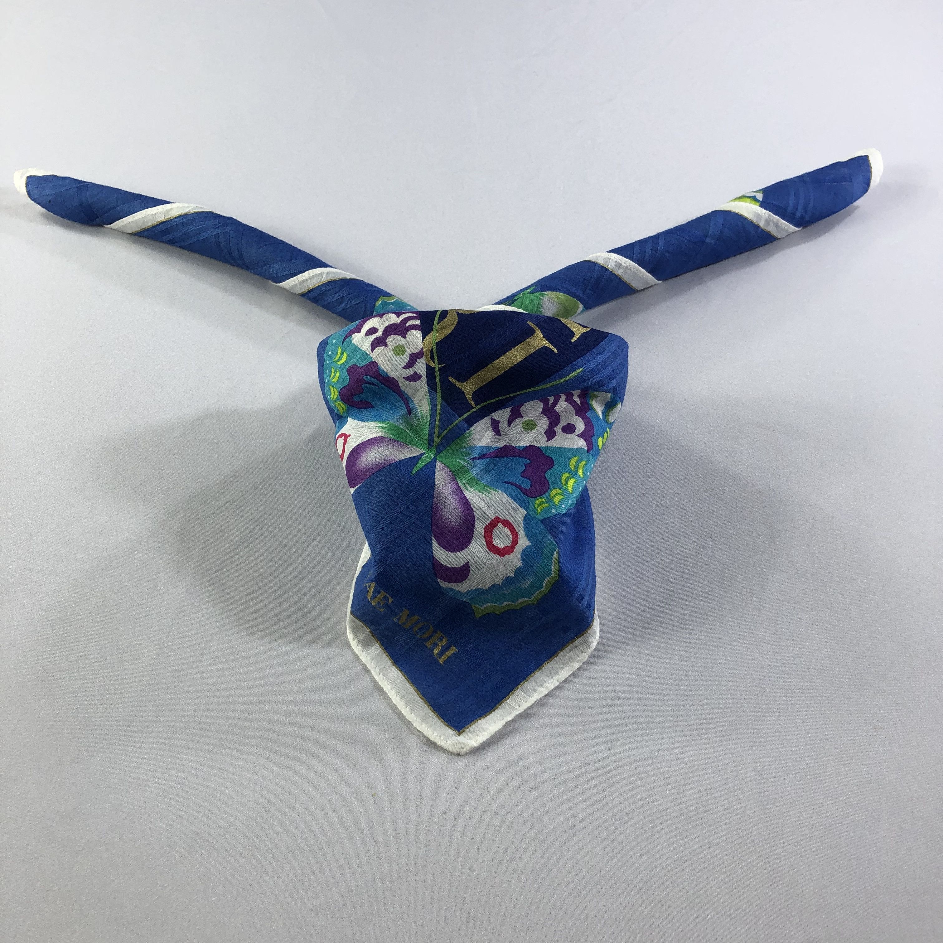 Hanae Mori Hanae Mori Handkerchief Neckerchief Bandana H1952 Size ONE SIZE - 2 Thumbnail