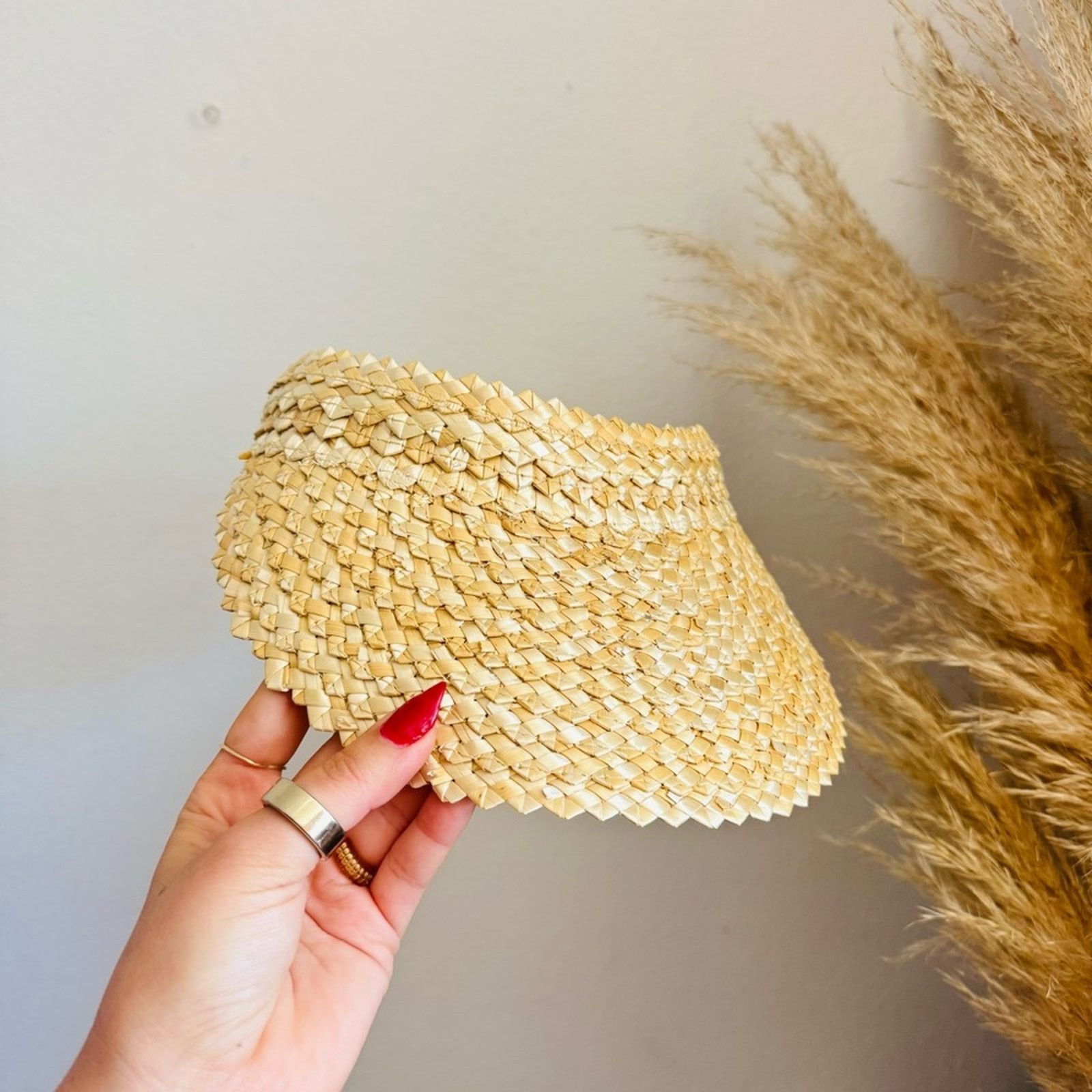 Anthropologie Wide Frayed Straw Hat Size S Anthropologie Straw Hats for Women for sale | eBay main image 4