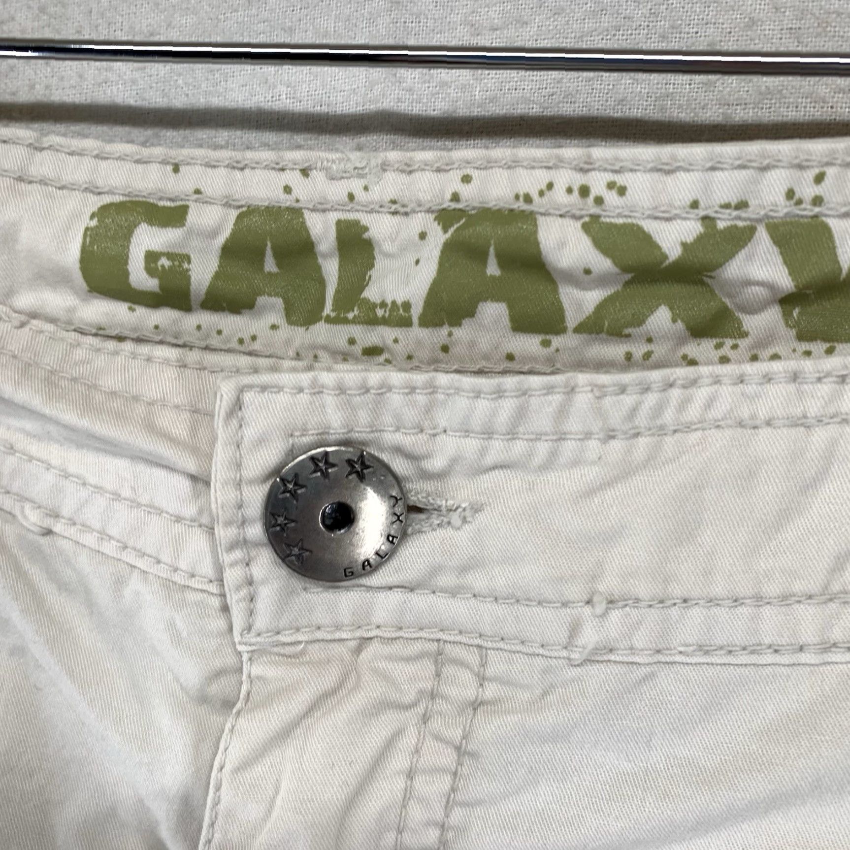Vintage Galaxy by Harvic Mens Cargo Shorts 34 Beige Lightweight 10" Inseam Pockets Retro 90s Size US 34 / EU 50 - 6 Thumbnail