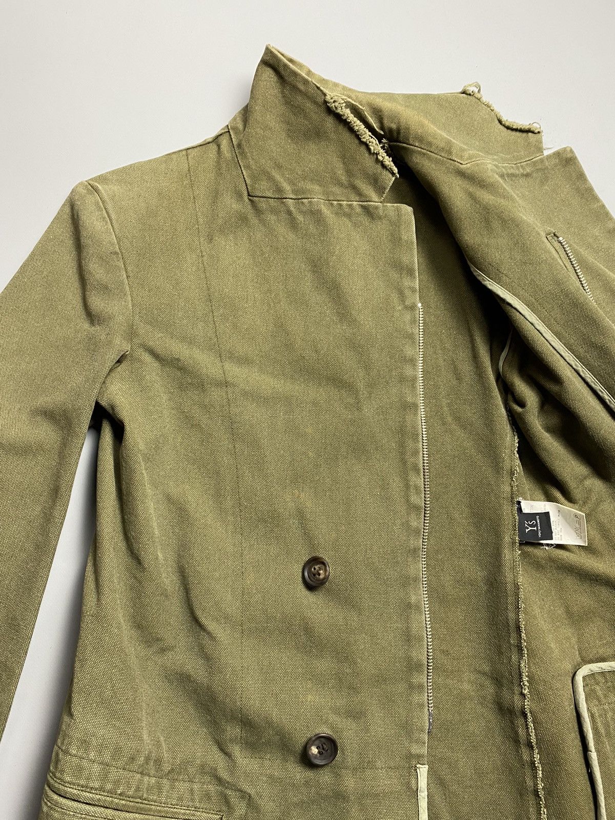 Vintage Yohji Yamamoto Y'S vintage distressed denim jacket size 2 Size XS / US 0-2 / IT 36-38 - 6 Thumbnail