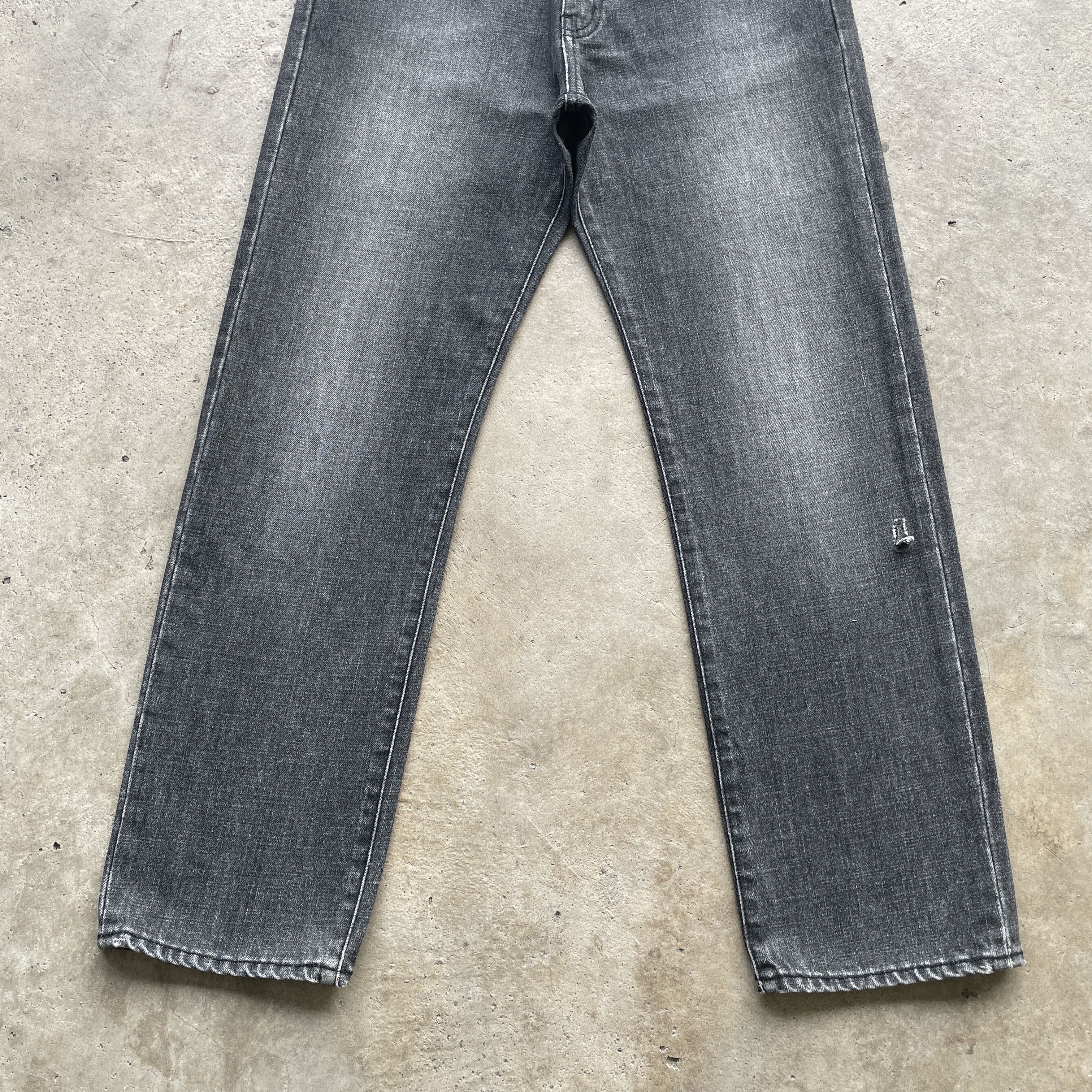 Japanese Brand W30x28.5 VINTAGE JAPANESE FADED JEANS BLACK DENIM PANTS Size US 30 / EU 46 - 4 Thumbnail