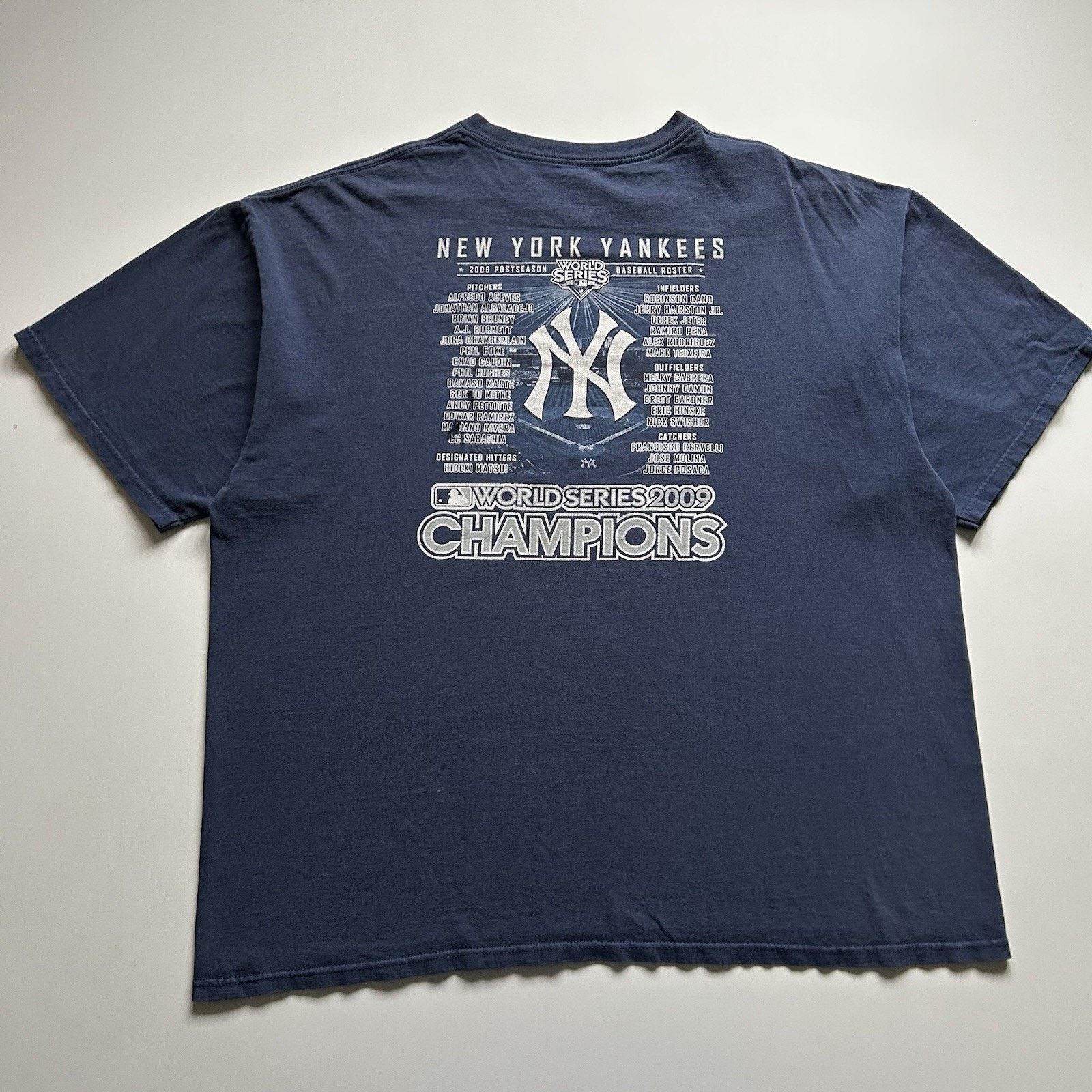 MLB × Majestic × Vintage Vintage 2009 New York Yankees World Series Champs Shirt 2XL Size US XXL / EU 58 / 5 - 3 Thumbnail