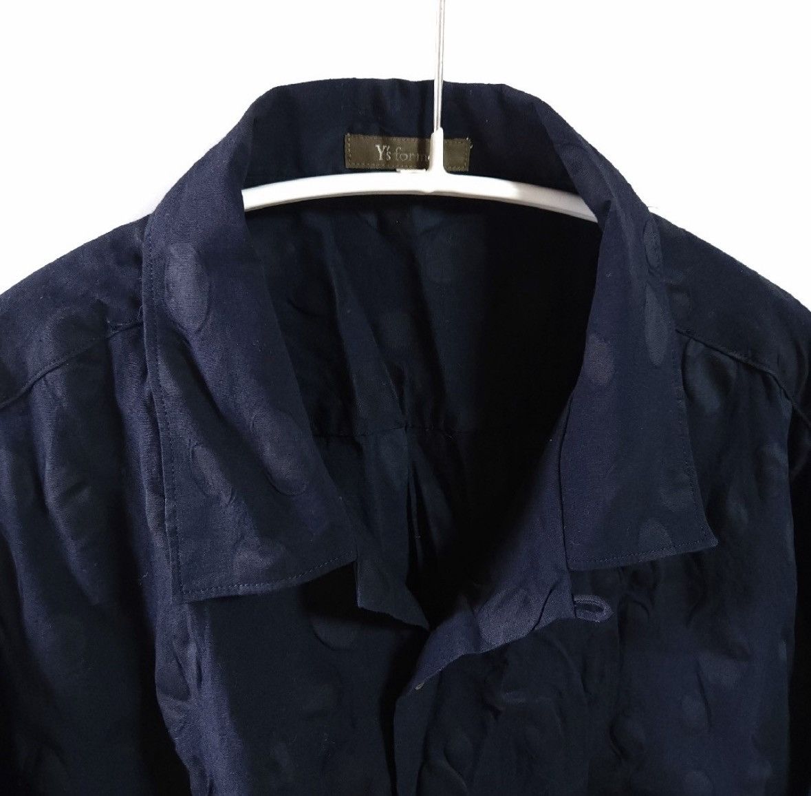 Yohji Yamamoto Yohji Yamamoto 1990s Polka Dot Pleated Shirt Size US L / EU 52-54 / 3 - 3 Thumbnail