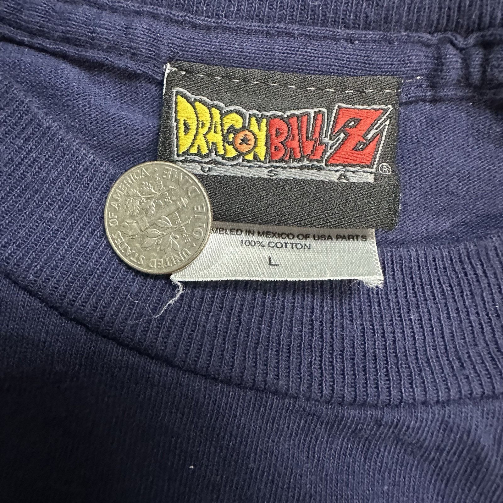 Anime × Vintage Vintage Y2K 2002 Dragon Ball Z Goku Vegeta Longsleeve Shirt Size US L / EU 52-54 / 3 - 5 Thumbnail
