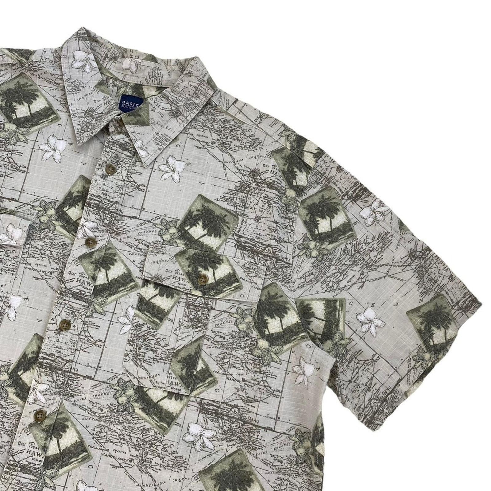 Basic Editions × Vintage Basic Editions Y2K Vintage Hawaiian Shirt Overshirt Size XL Size US XL / EU 56 / 4 - 2 Thumbnail