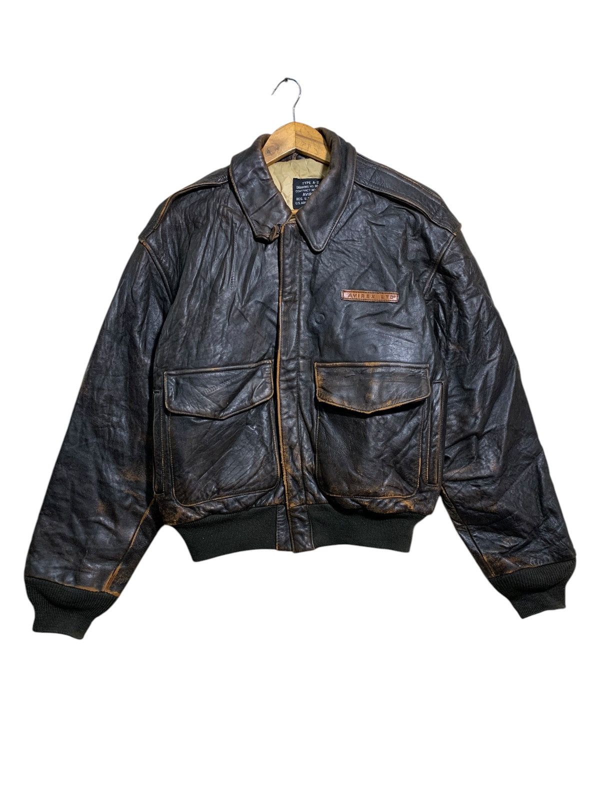 Other 🔥VTG AVIREX LEATHER JACKETS TYPE A2 Size US S / EU 44-46 / 1 - 2 Thumbnail