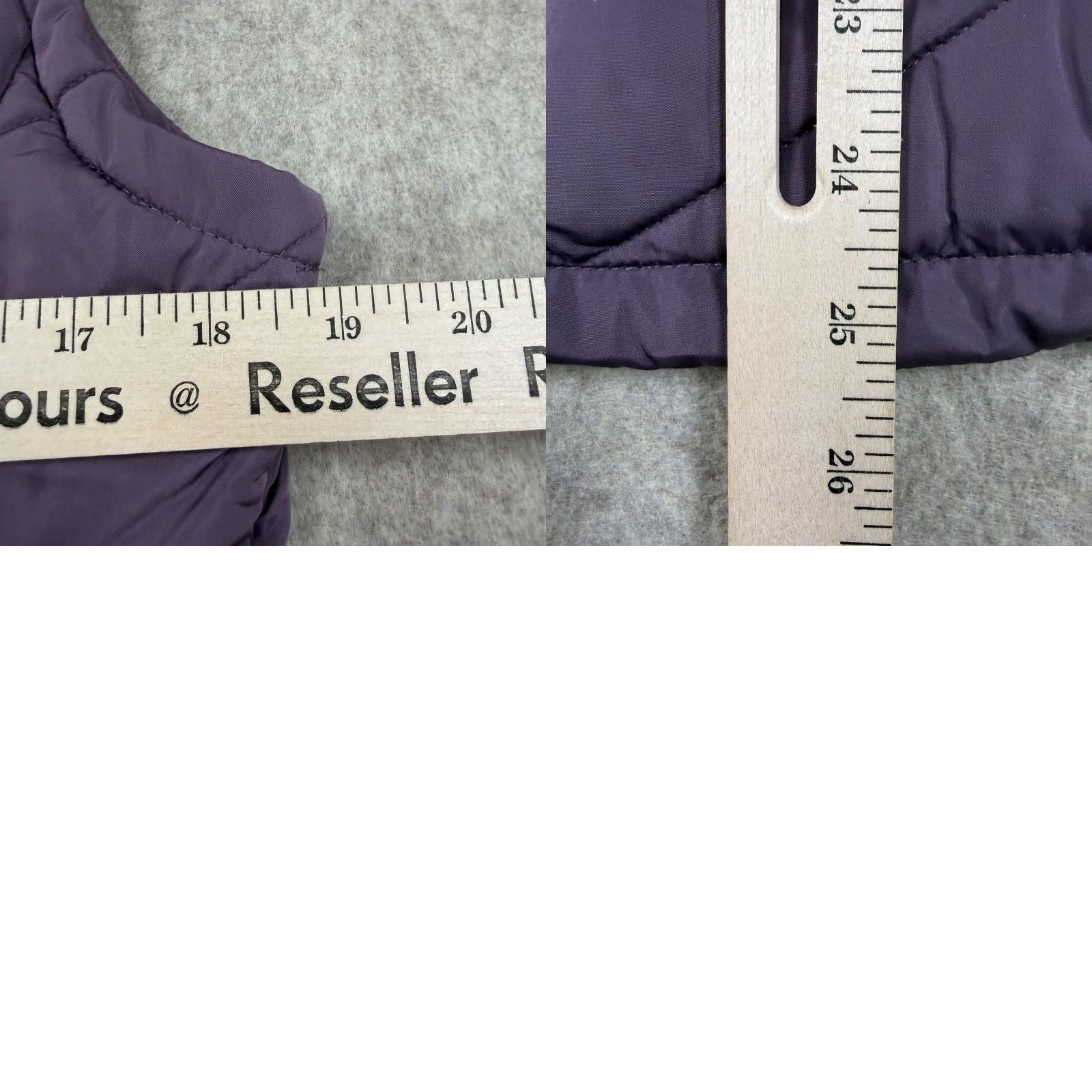 Free Country Free Country Vest Womens Small Purple Quilted Lightweight Zip Pockets Solid Polyester REPREVE Fall Spring Winter - Adult Casual Travel Size S / US 4 / IT 40 - 8 Thumbnail