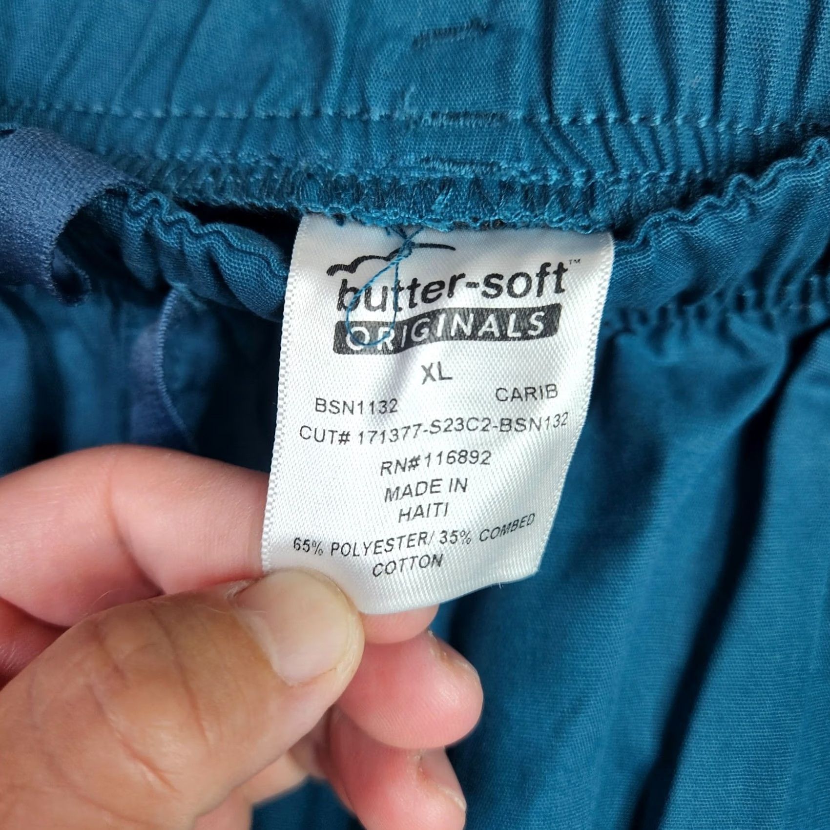 Vintage Butter-soft Originals Women's Turquoise Blue Uniforms Scrub Pants XL NEW Size 40" / US 18 - 4 Thumbnail