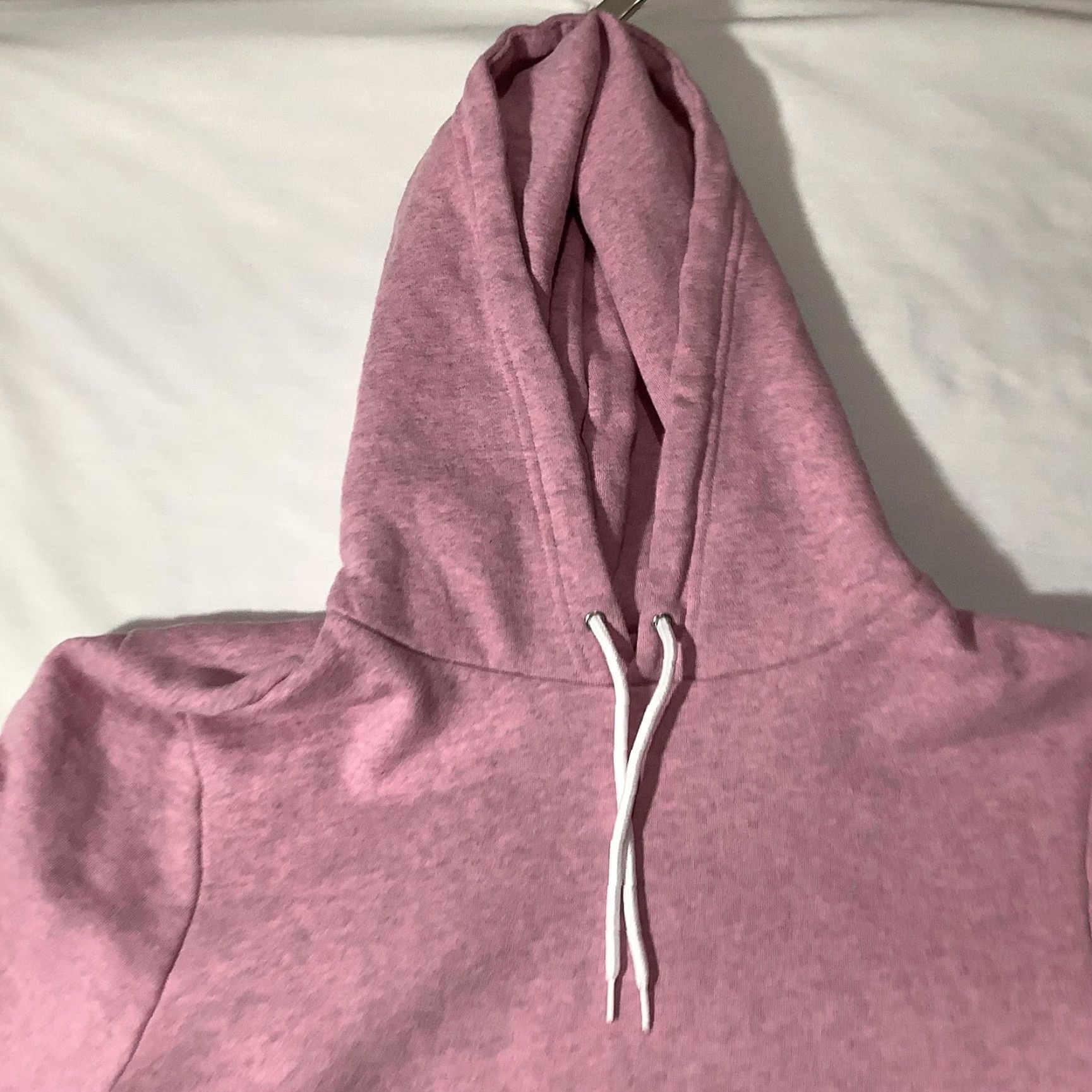 American Apparel American Apparel Hoodie Sweatshirt Womens Large Peppered Pink Pullover Fleece Size L / US 10 / IT 46 - 2 Thumbnail