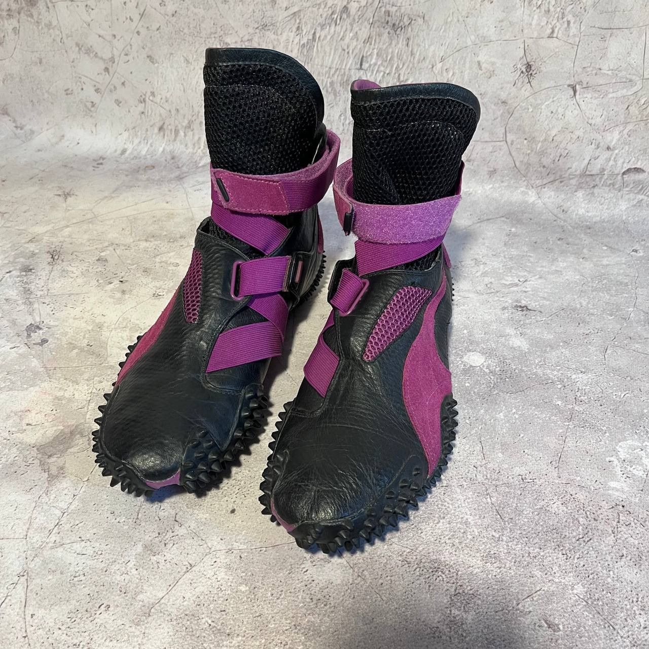 Puma Puma Mostro Mid Sneakers Shoes Black Purple 2004 Size US 8.5 / EU 41-42 - 7 Thumbnail