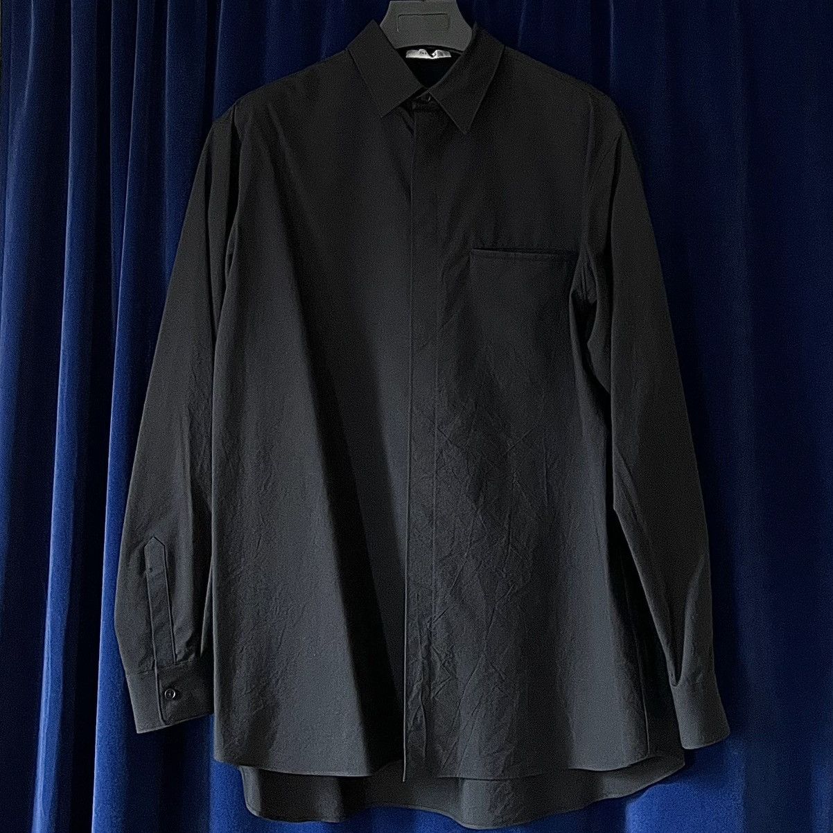 The Row The Row Black Fili Shirt in Cotton & Silk Size US S / EU 44-46 / 1 - 1 Thumbnail