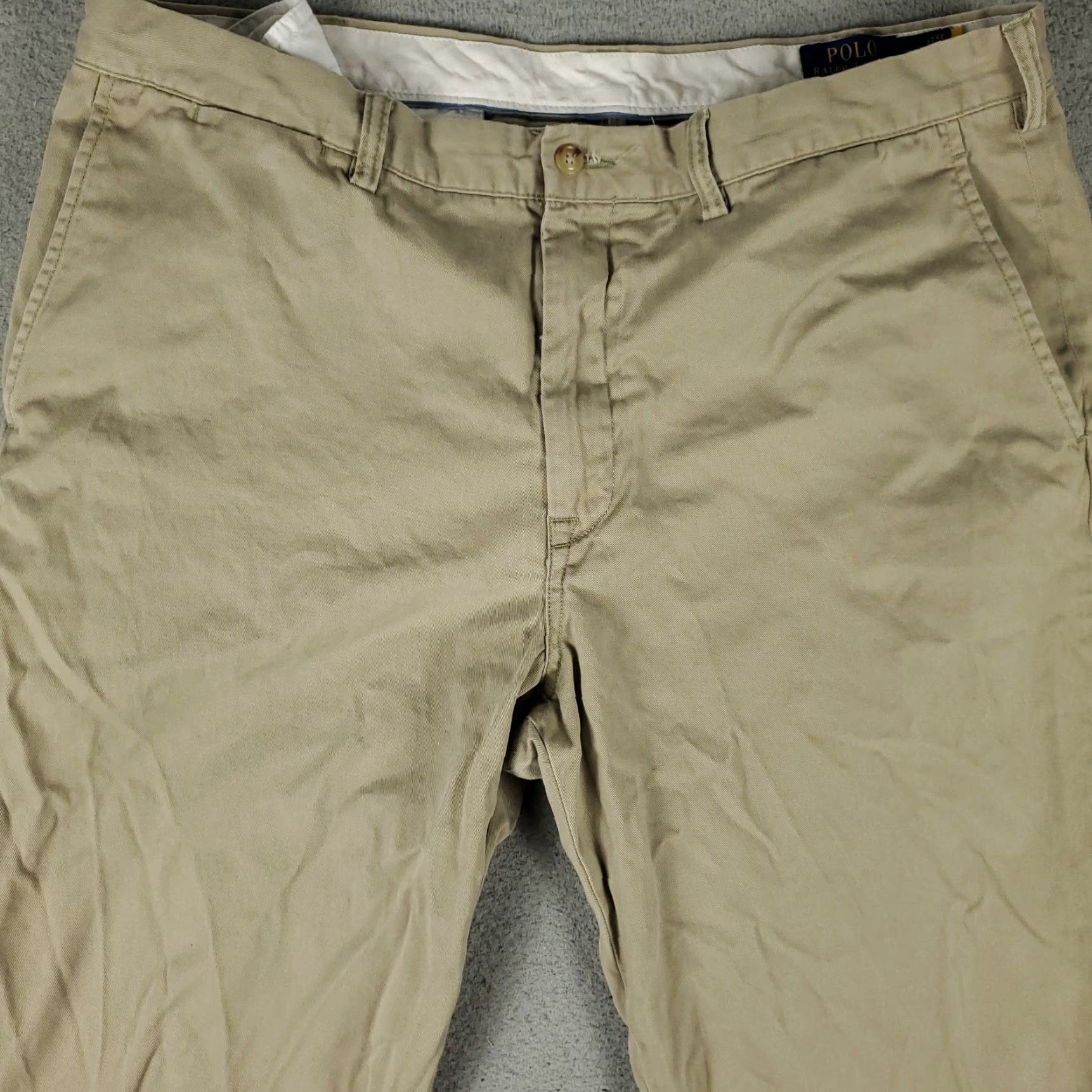 Ralph Lauren Ralph Lauren Pants Mens 38x31 Beige Chino Flat Front Straight Leg Cotton Size US 38 / EU 54 - 2 Thumbnail